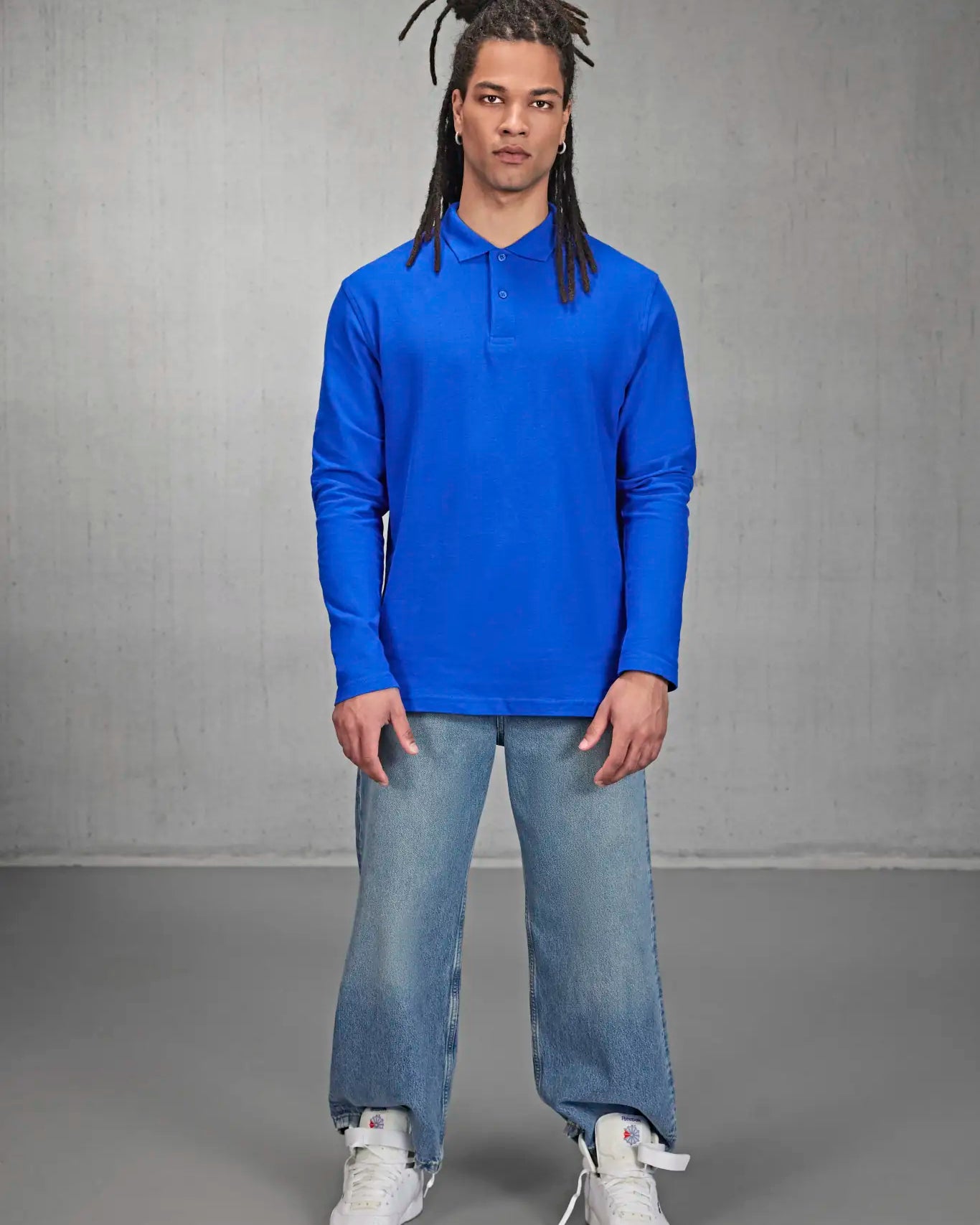 all-groups Men's Long Sleeve Polo ID001