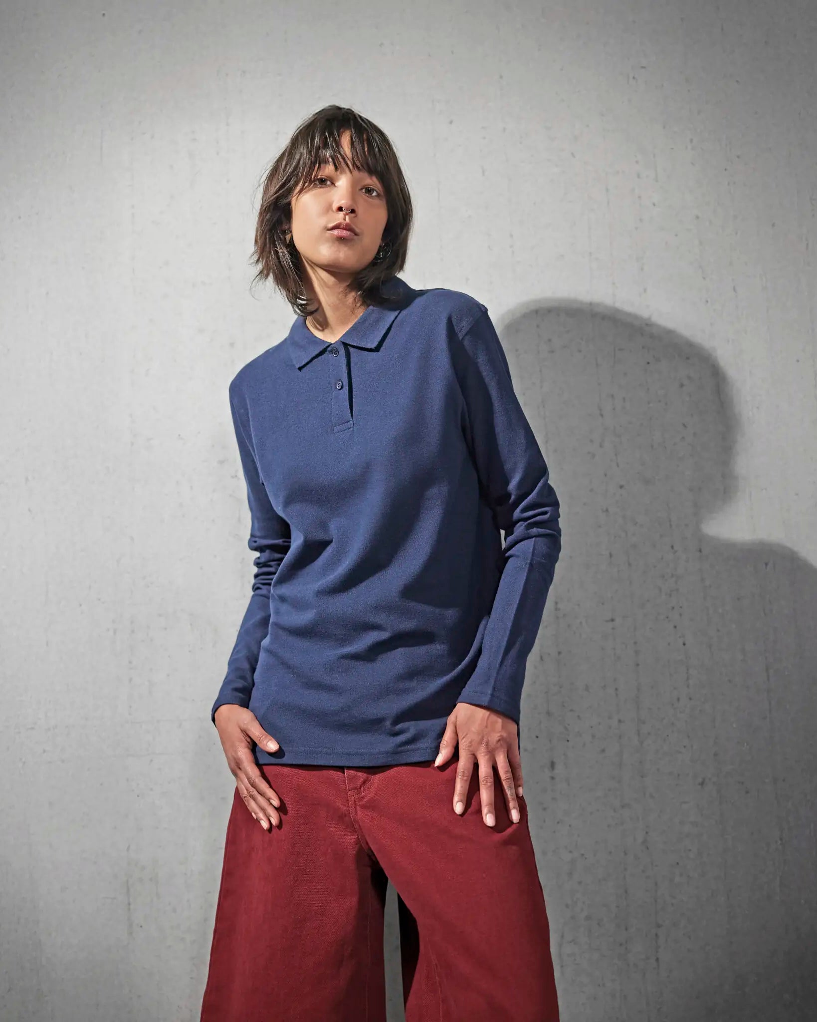 all-groups Women's Long Sleeve Polo ID001