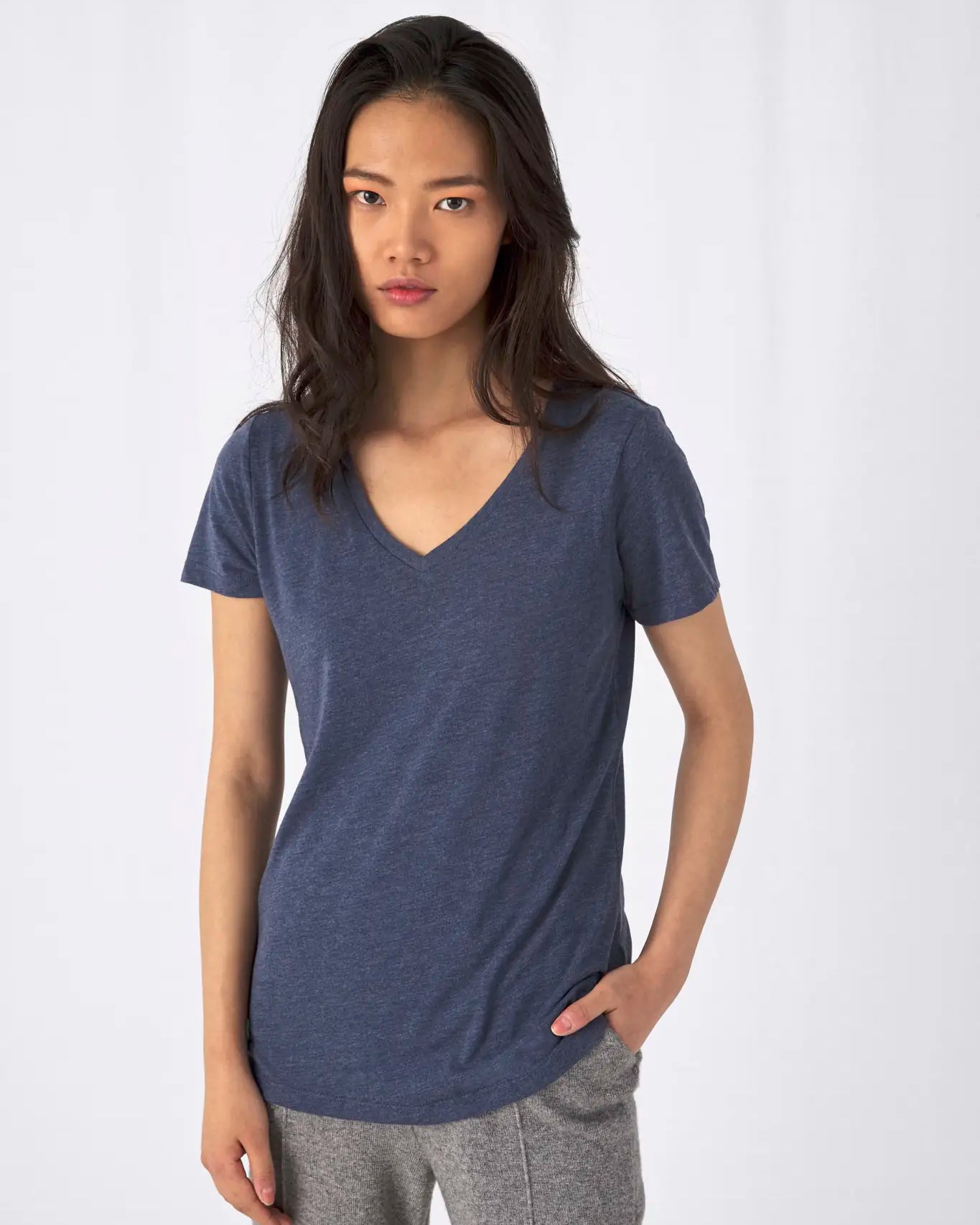 all-groups Women's V Neck Triblend T-Shirt