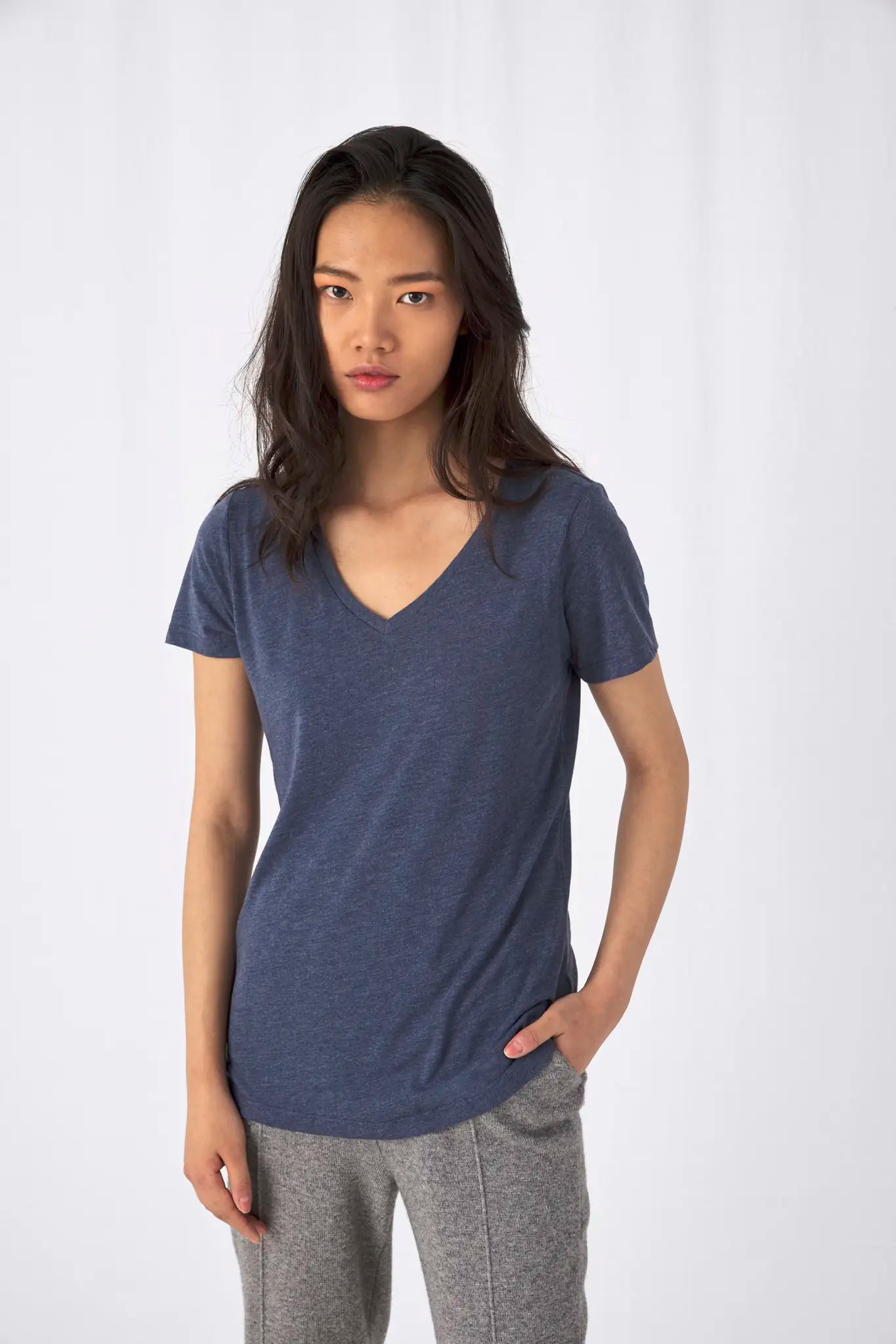 all-groups Women's V Neck Triblend T-Shirt