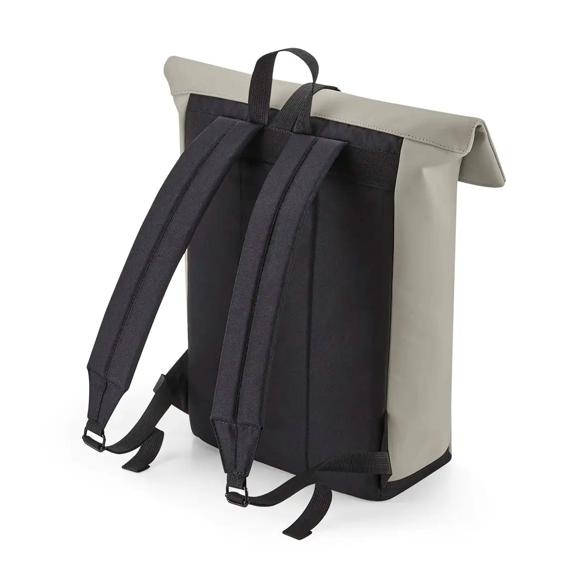 all-groups Matte PU Roll Top Backpack