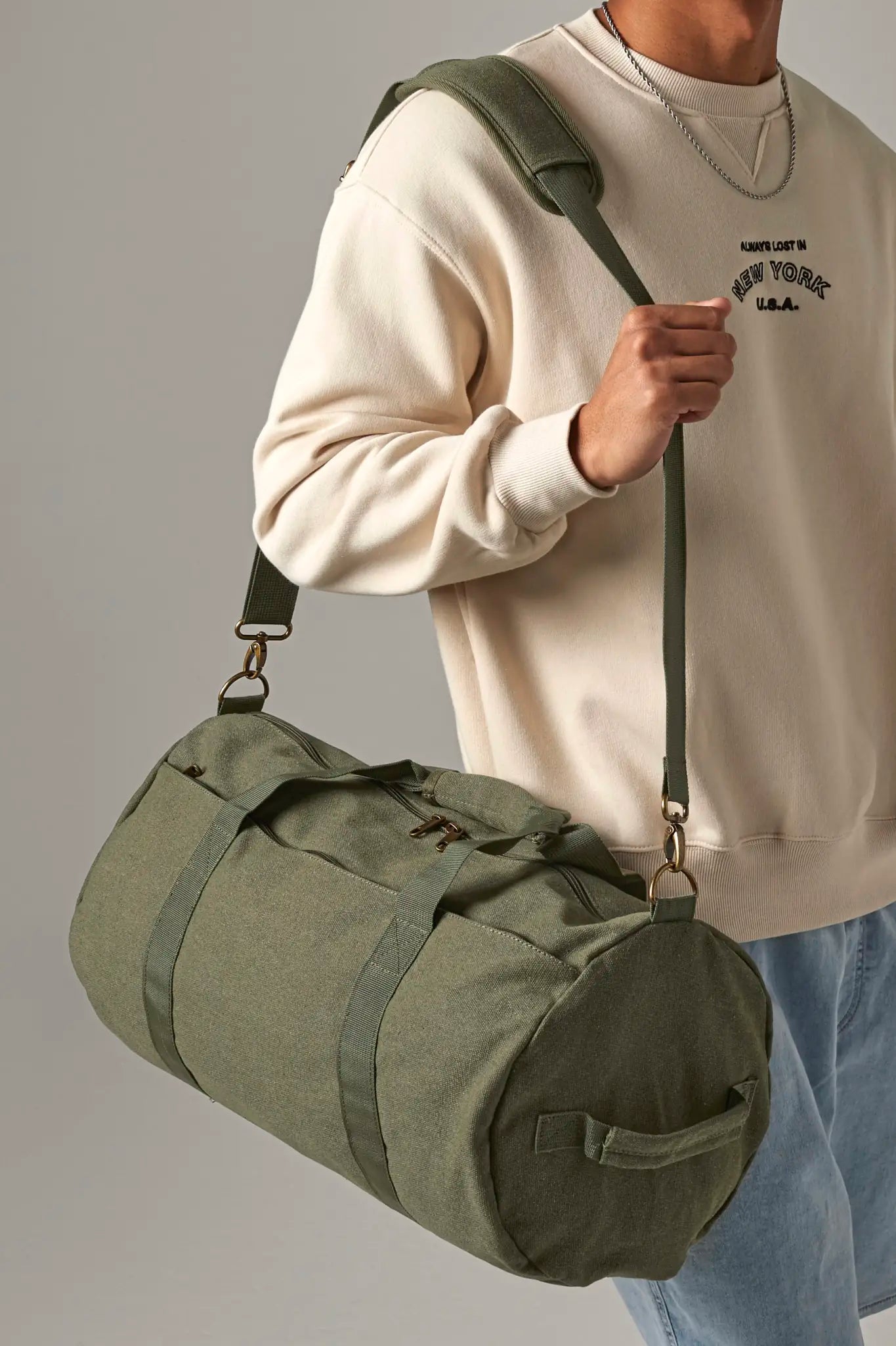 all-groups Vintage Canvas Barrel Bag