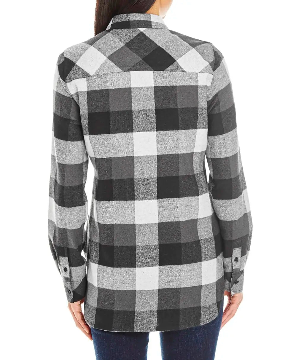 all-groups Women's Woven Plaid Flannel Shirt