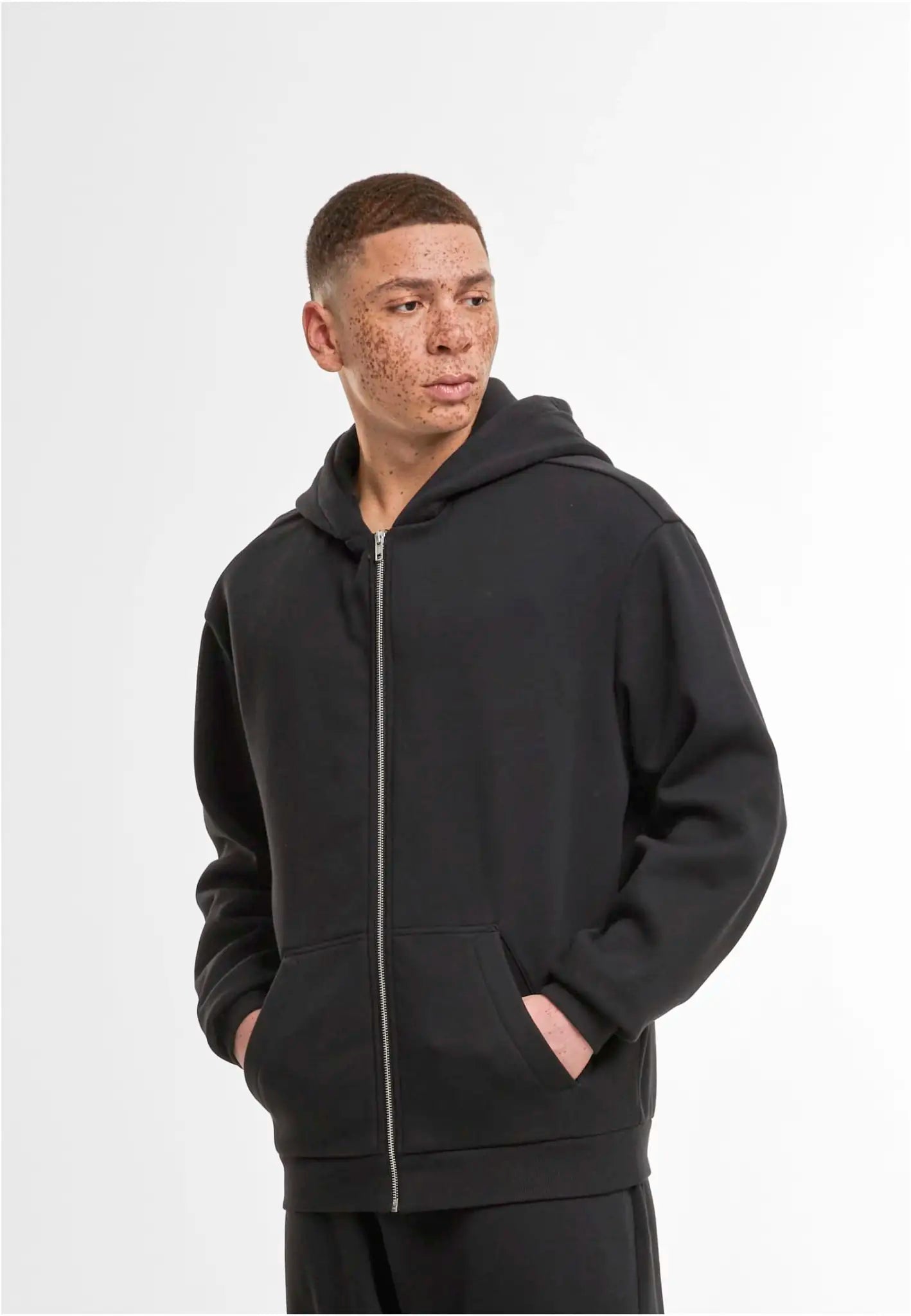 all-groups Men's Loose Fit Zip Hoodie