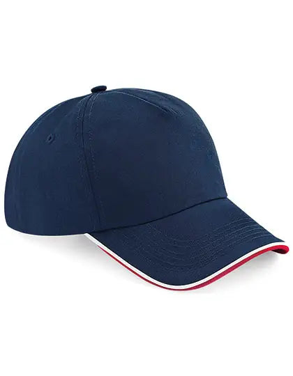 Authentic 5 Panel Cap Piped Peak