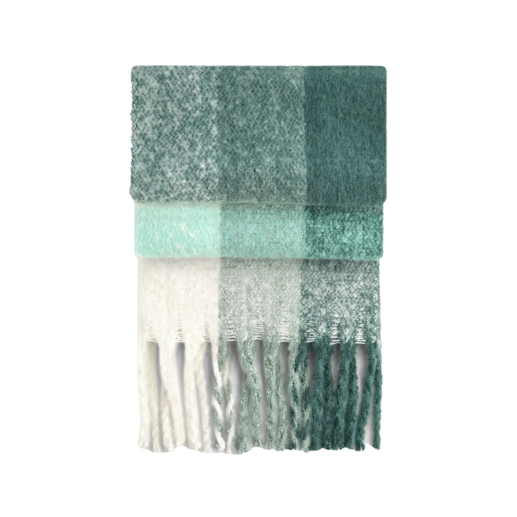 all-groups Fluffy Check Scarf