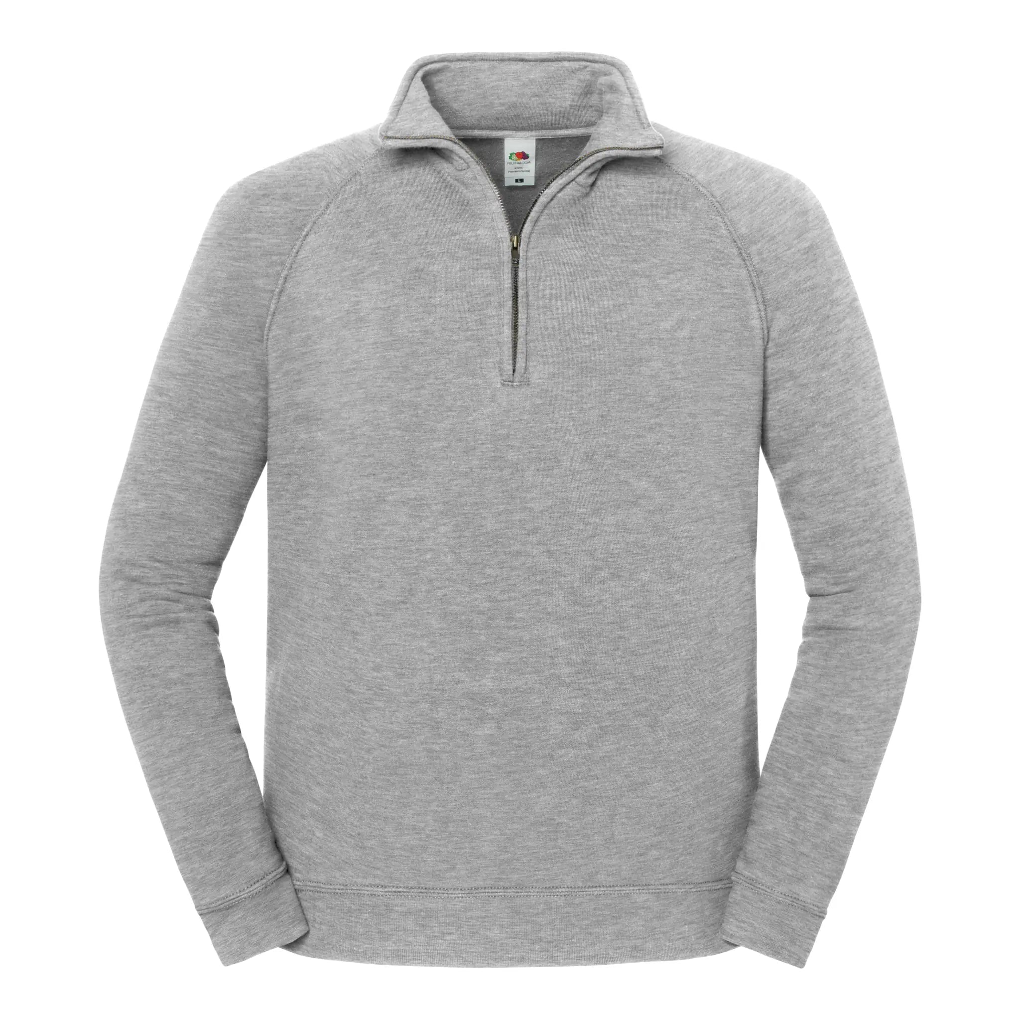 all-groups Men's Iconic Premium Zip Neck Sweatshirt