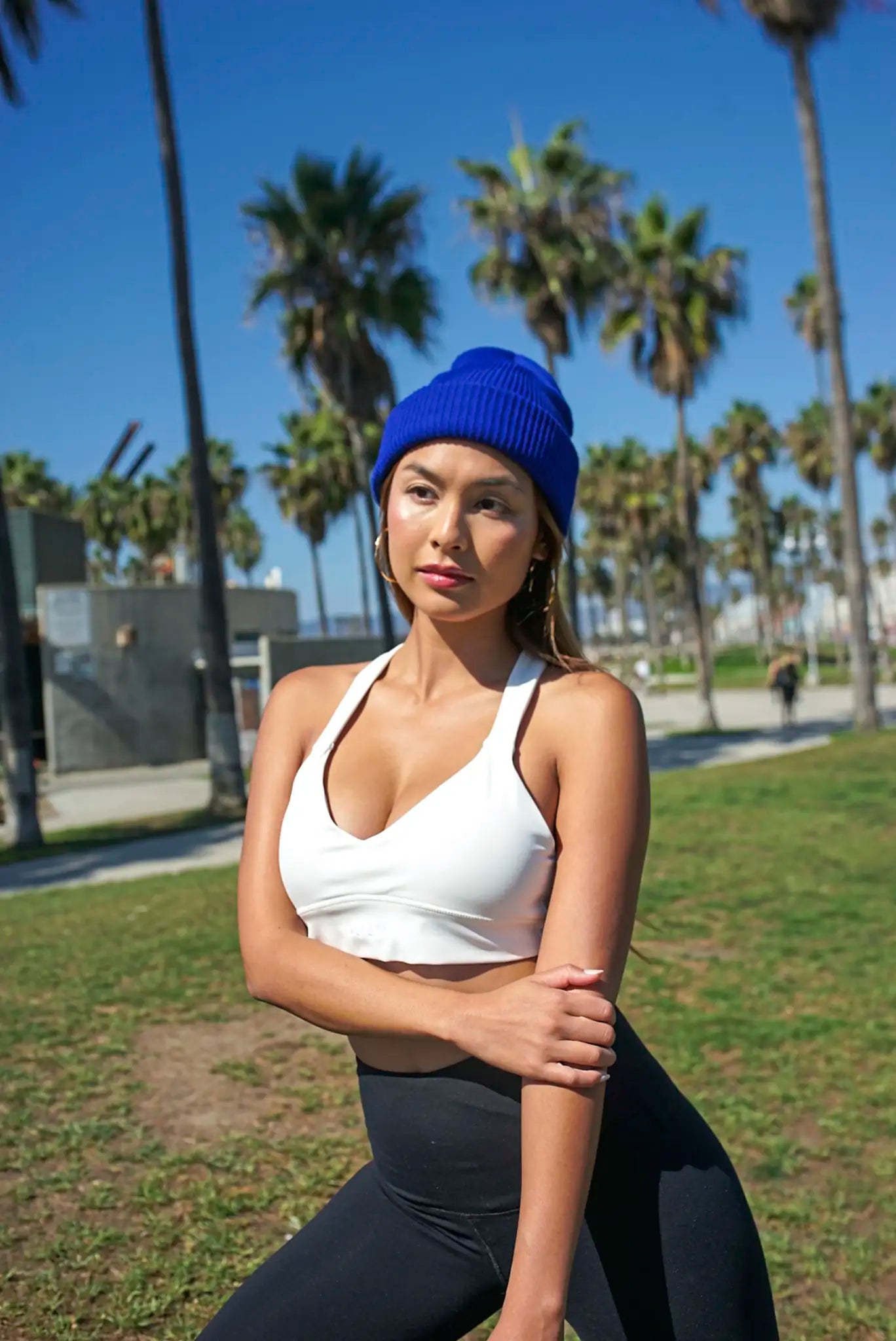 all-groups Recycled Yarn Ribbed Knit Beanie
