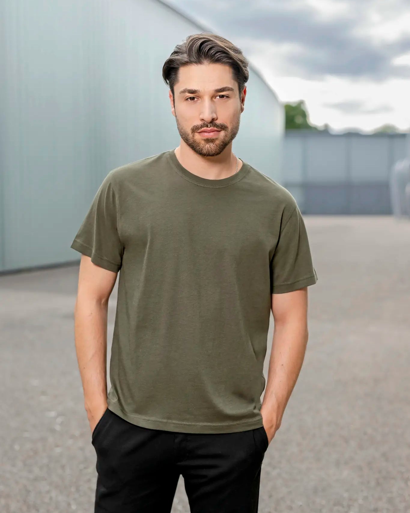 all-groups Men's Organic Heavy Luxury Roundneck Tees