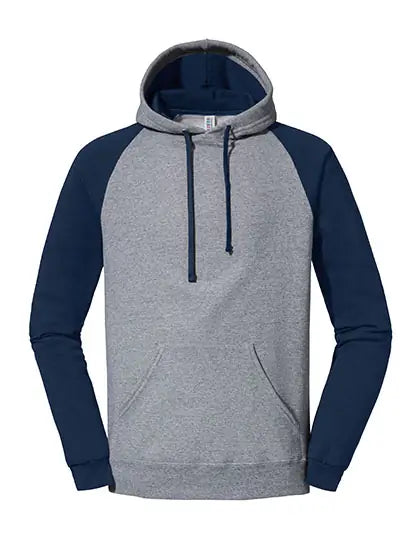 Unisex Nublend Colour Block Raglan Hooded Sweatshirt