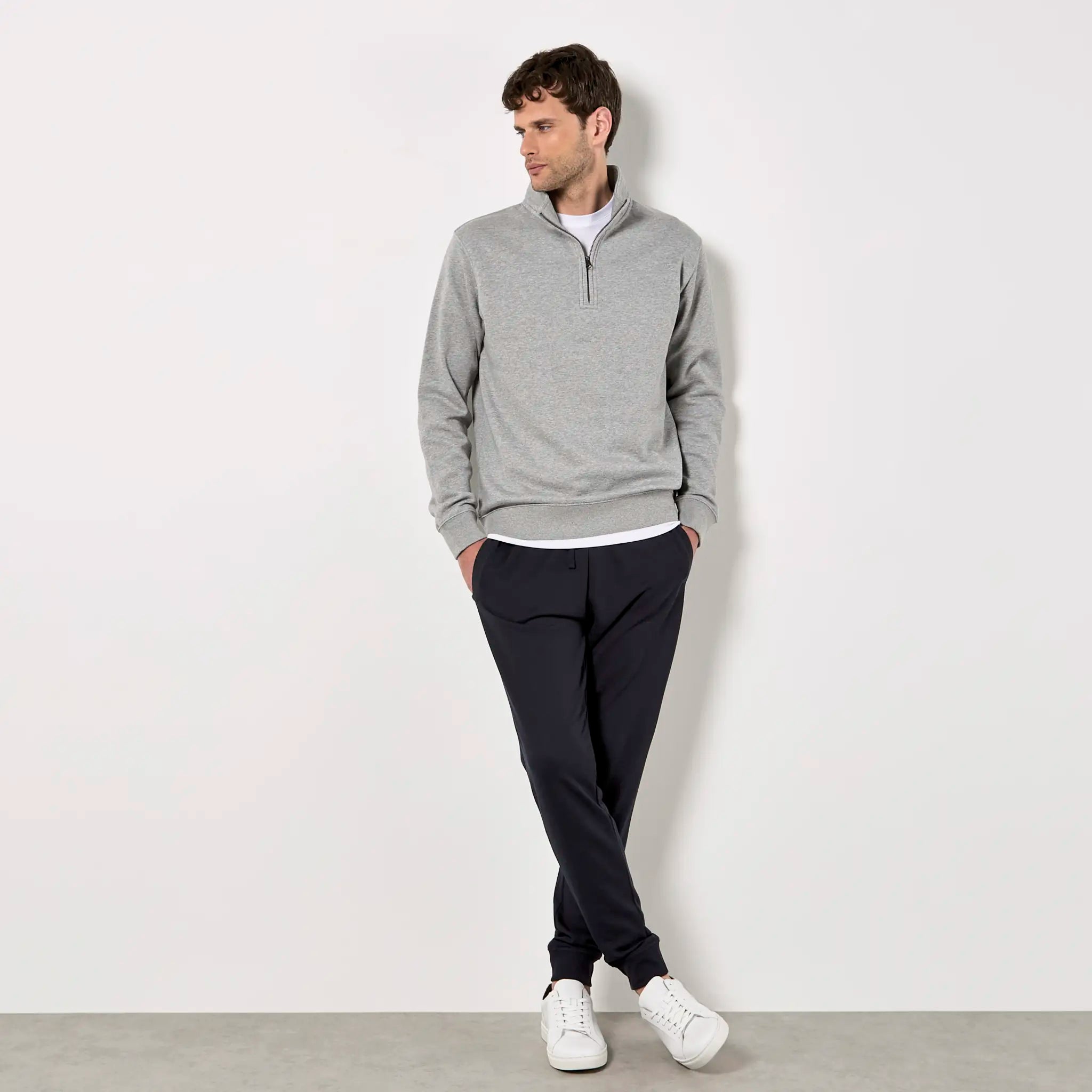 all-groups Men's Regular Fit 14 Zip Sweatshirt