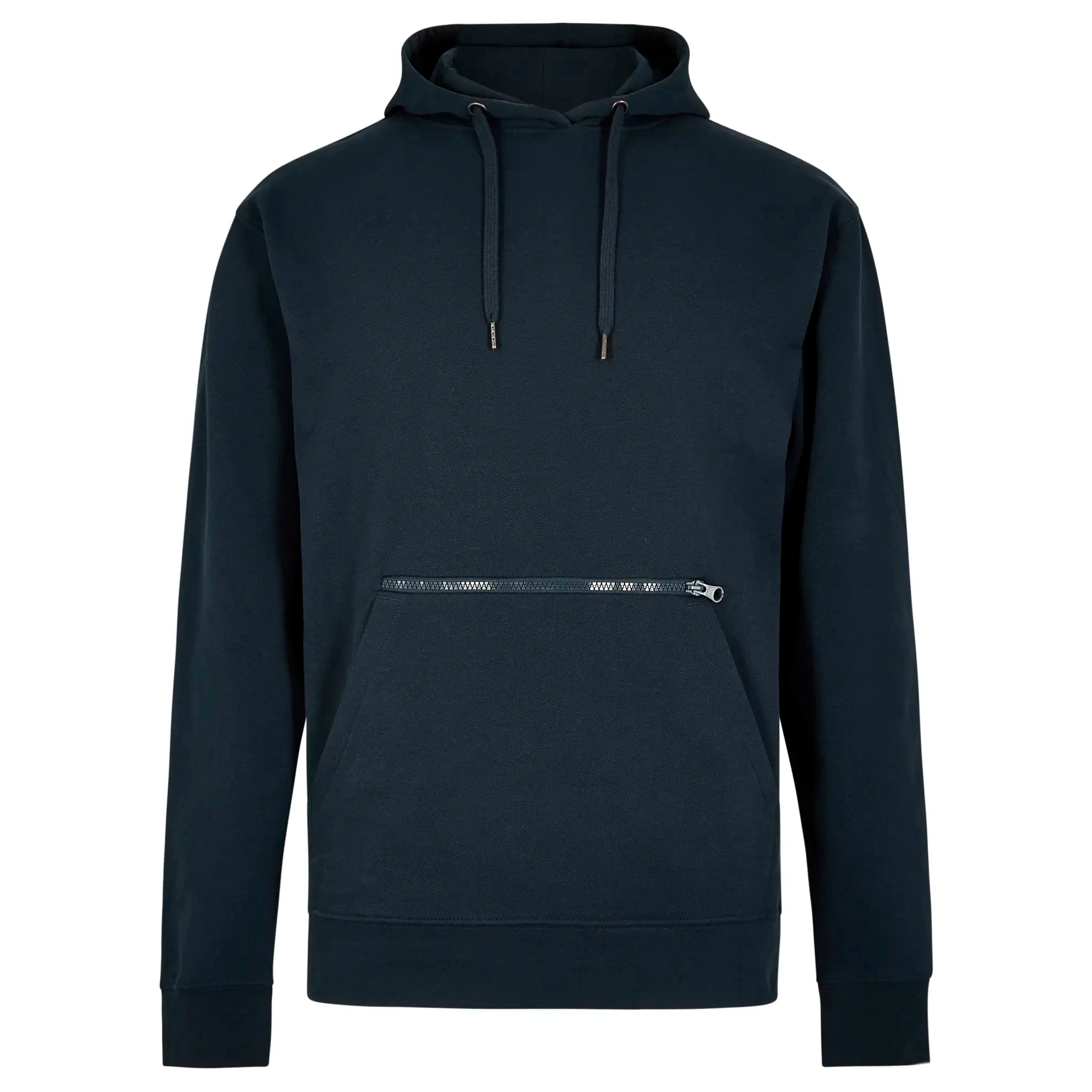 all-groups Men's Regular Fit Pique Hoodie with Zipped Pocket