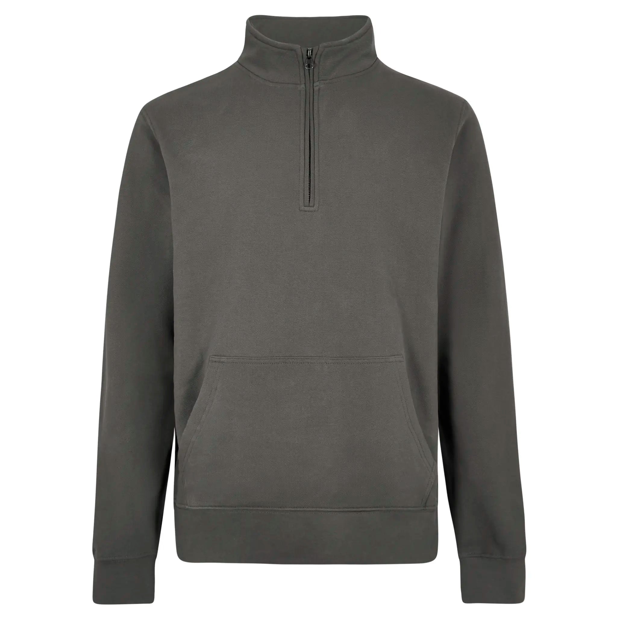 all-groups Men's Regular Fit 14 Zip Pique Sweatshirt