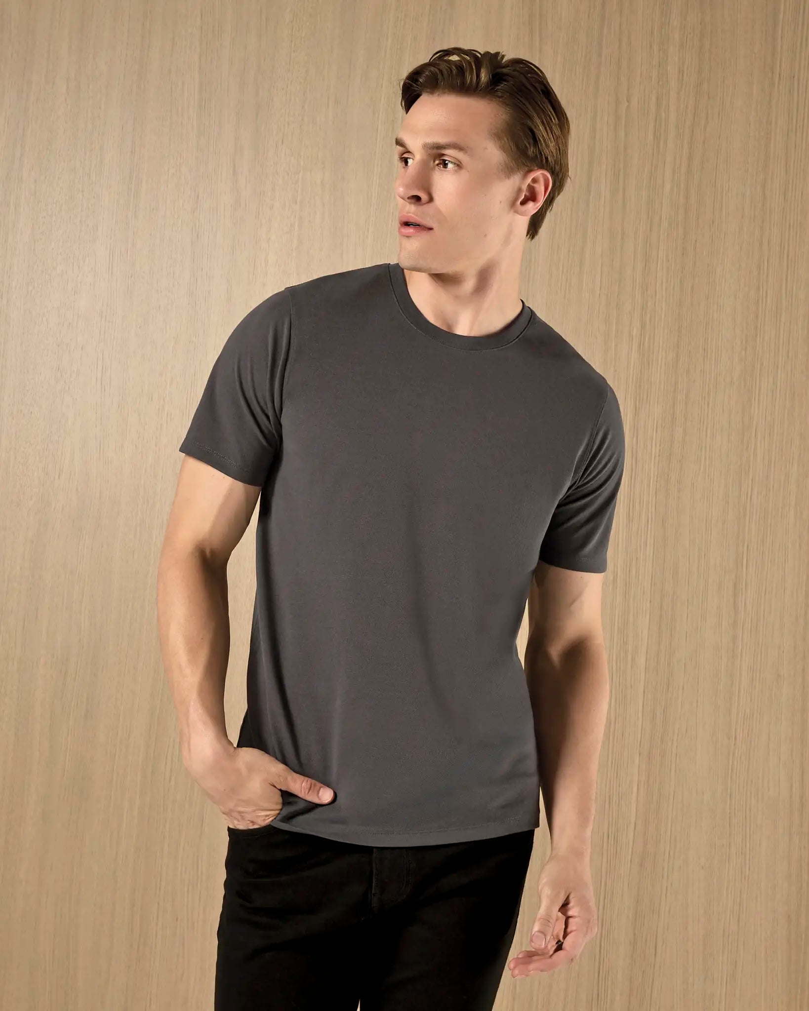 all-groups Men's Regular Fit Superwash 60 Pique T-Shirt