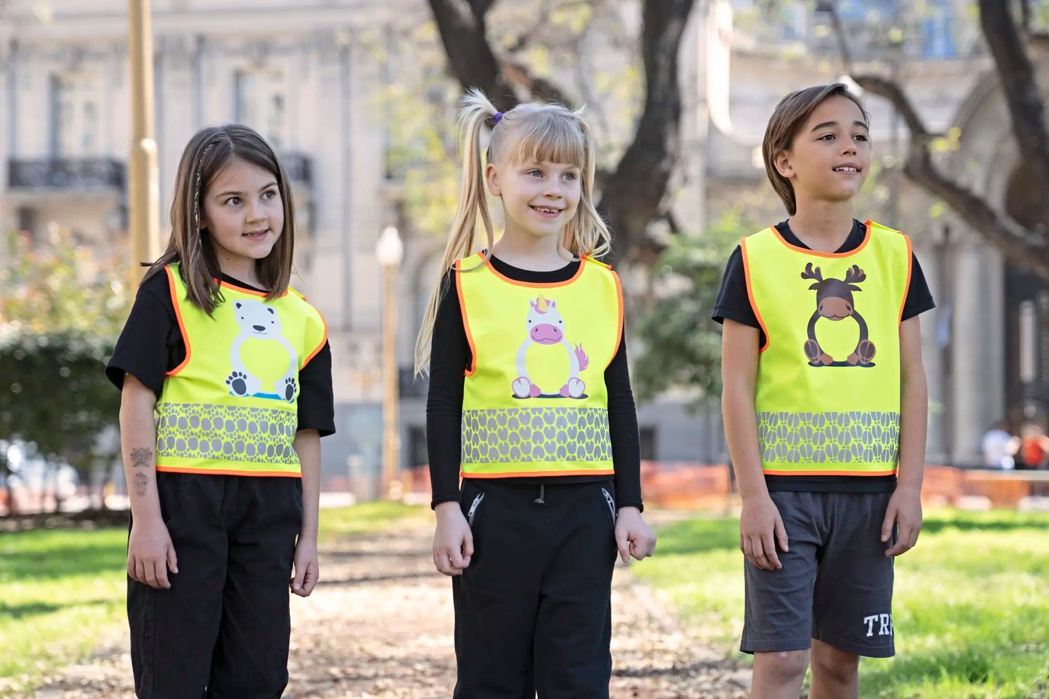 all-groups Kids' Children's Safety Vest Funtastic Wildlife CO² Neutral