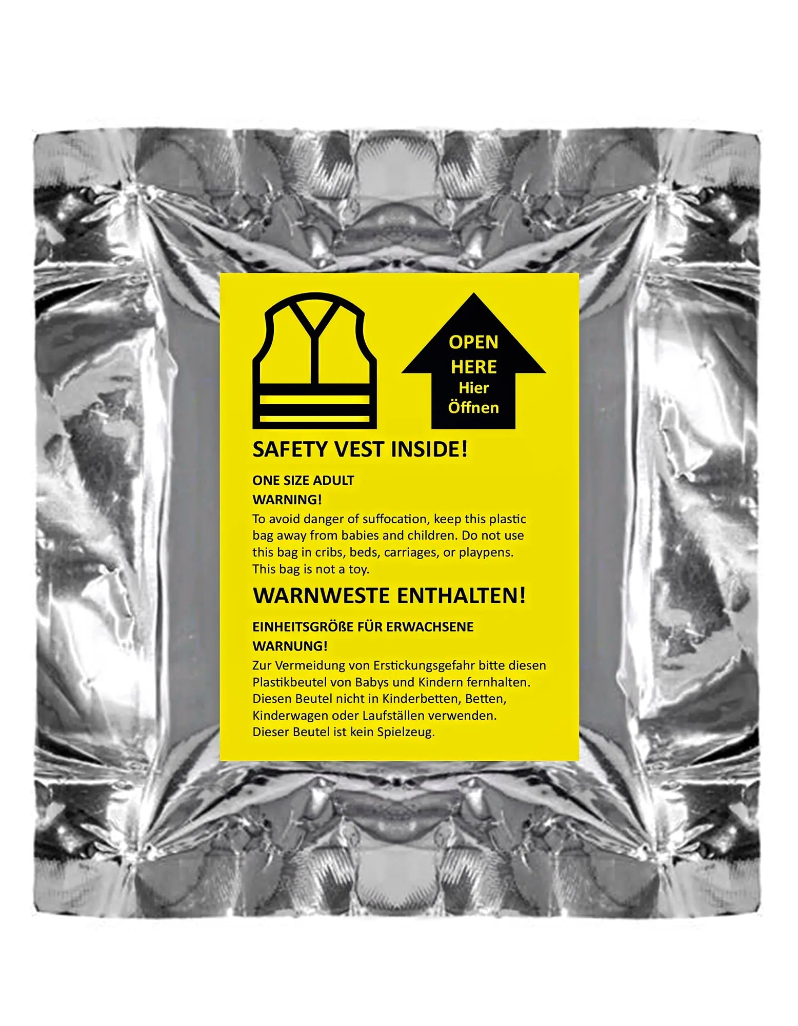 all-groups Men's Safety Vest in mini vacuum packaging “Bottrop”