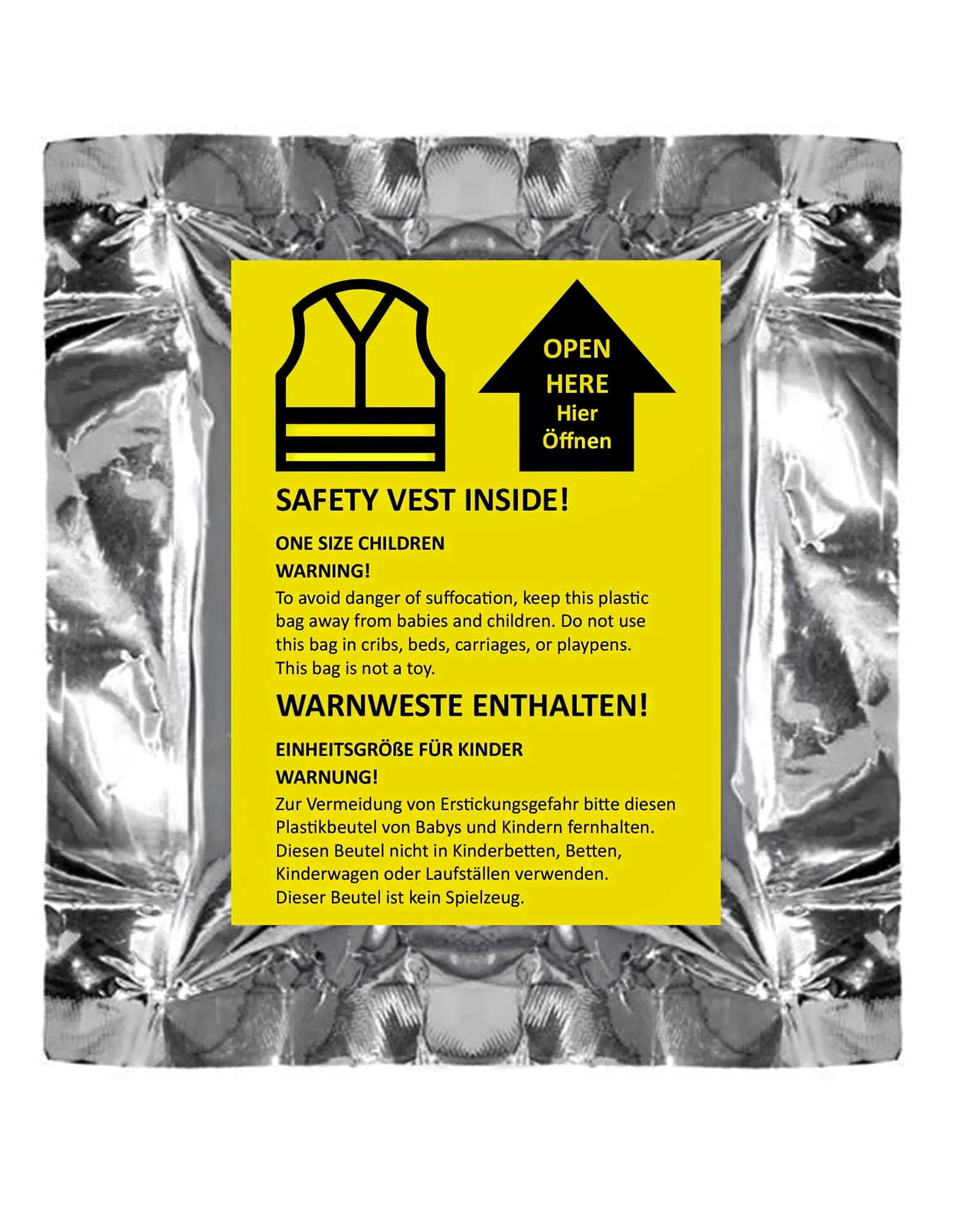 all-groups Kids' Children's Safety vest in mini vacuum packaging “Billund”