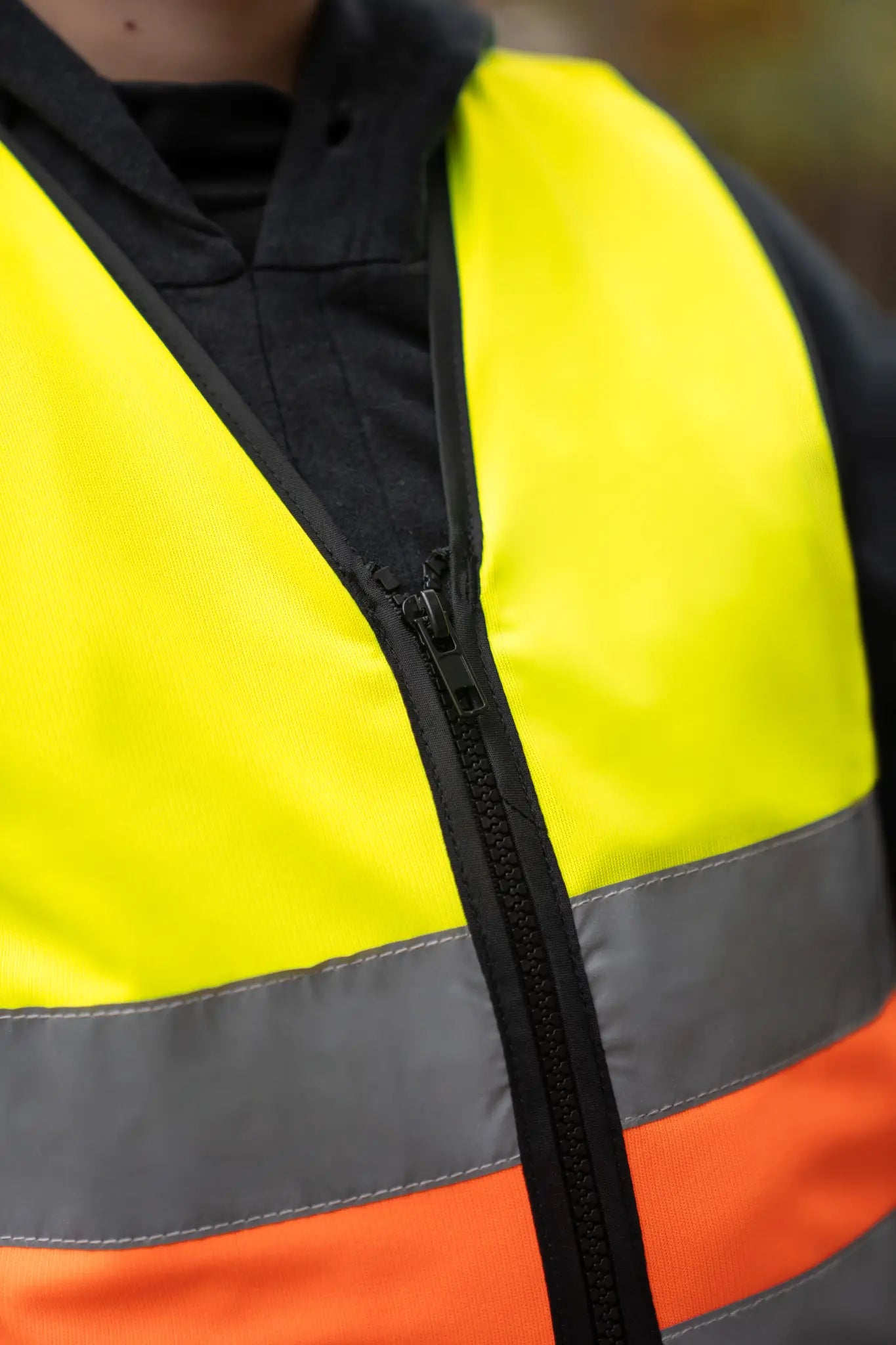 all-groups Kids' Hi Vis Safety Vest With Front Zipper Aalborg