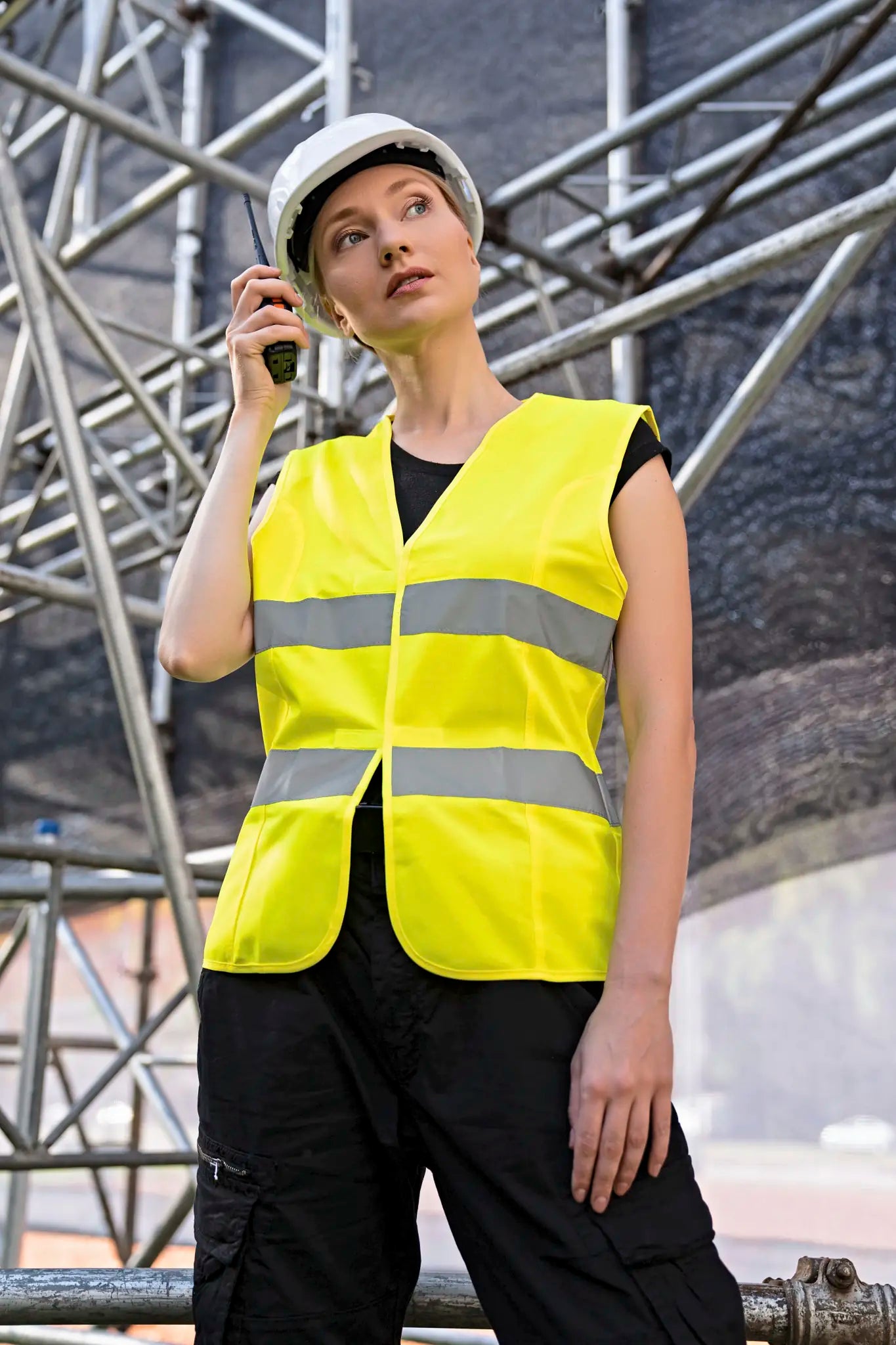 all-groups Women's Fit Hi Vis Safety Vest Frankfurt