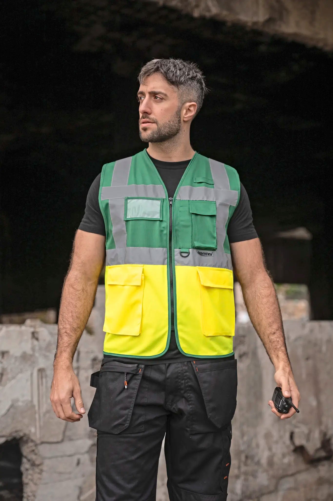 all-groups Men's Executive Multifunctional Safety Vest Berlin