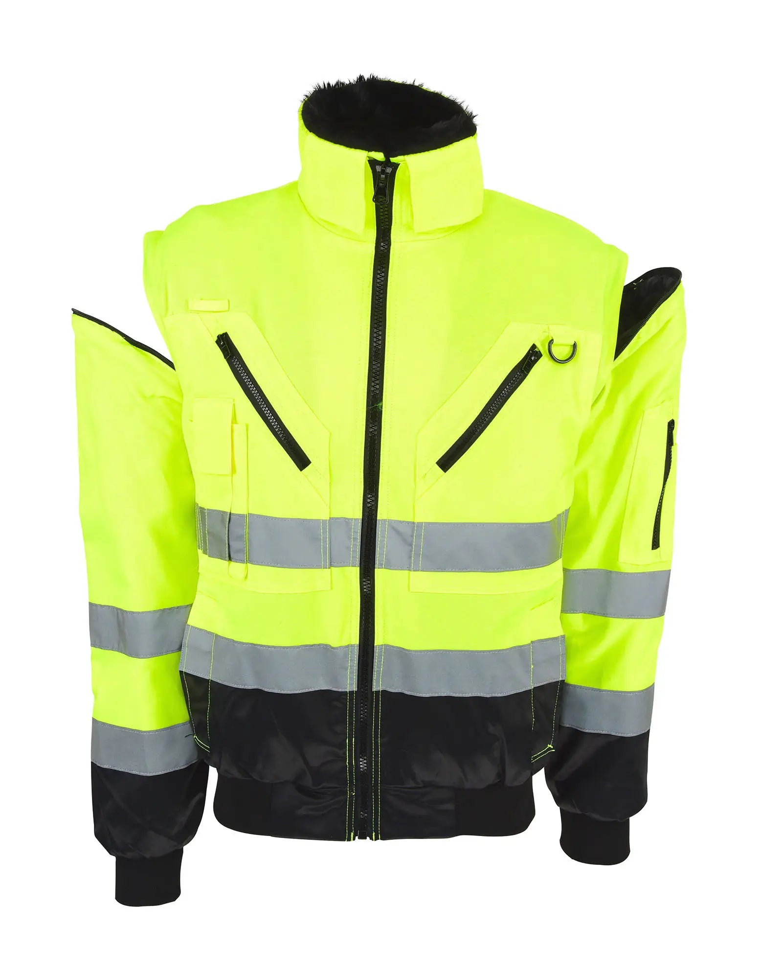 all-groups Men's Robust 4 in 1 Hi Vis Pilot Jacket Oslo