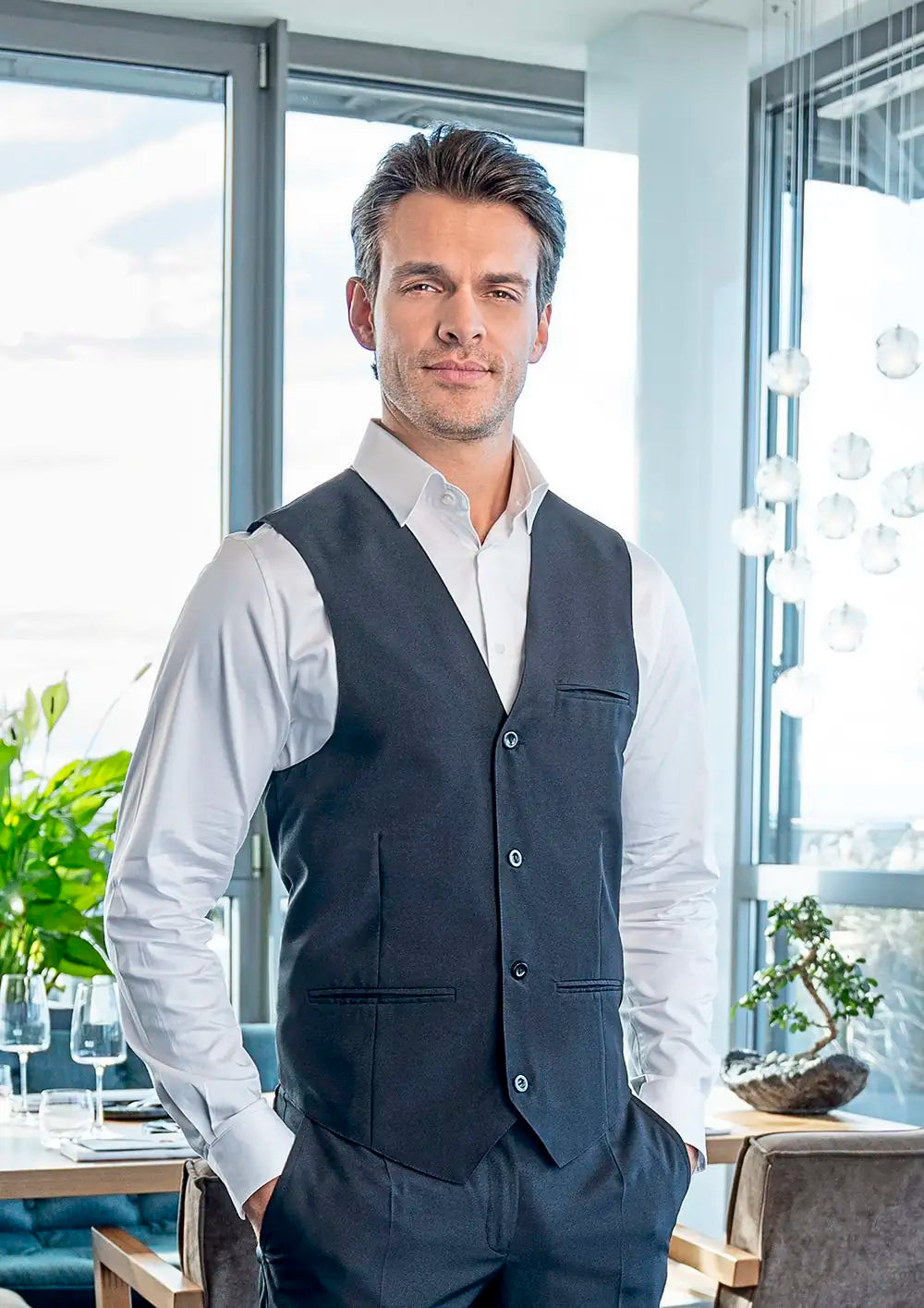 all-groups Men's Waistcoat Basic