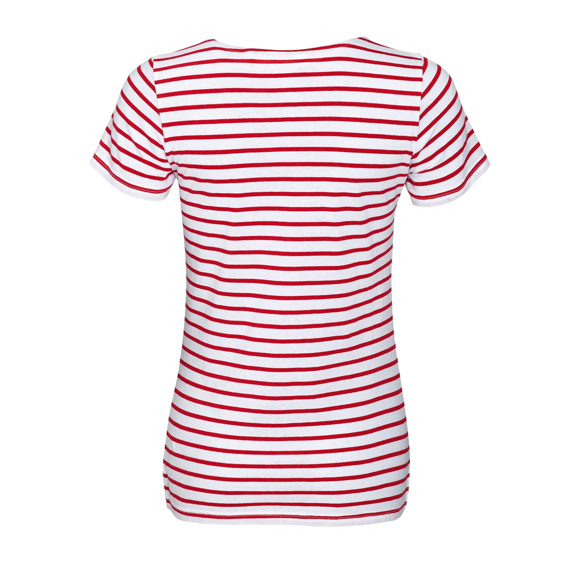 all-groups Women's Round Neck Striped T-Shirt Miles