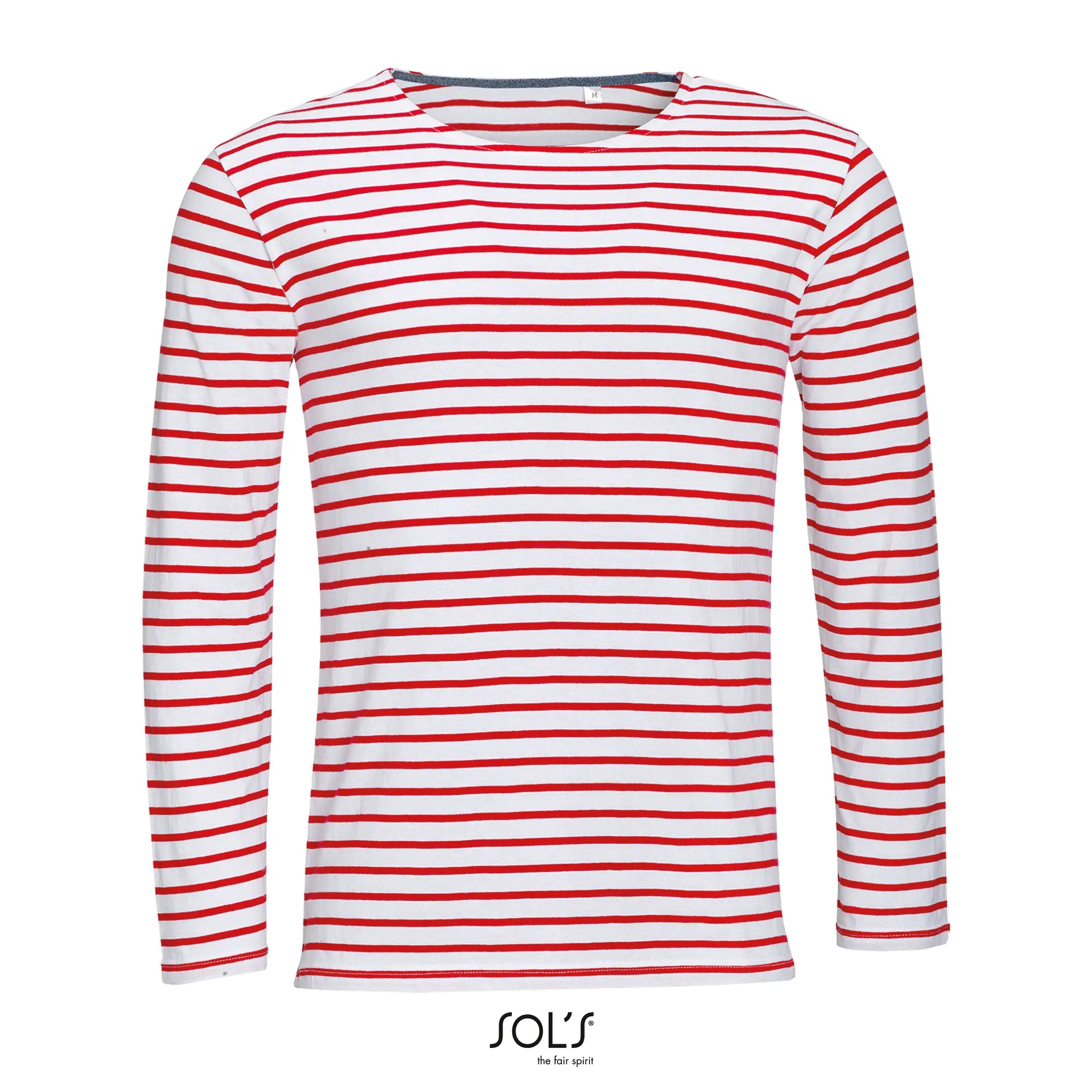 all-groups Men's Long Sleeve Striped T-Shirt Marine