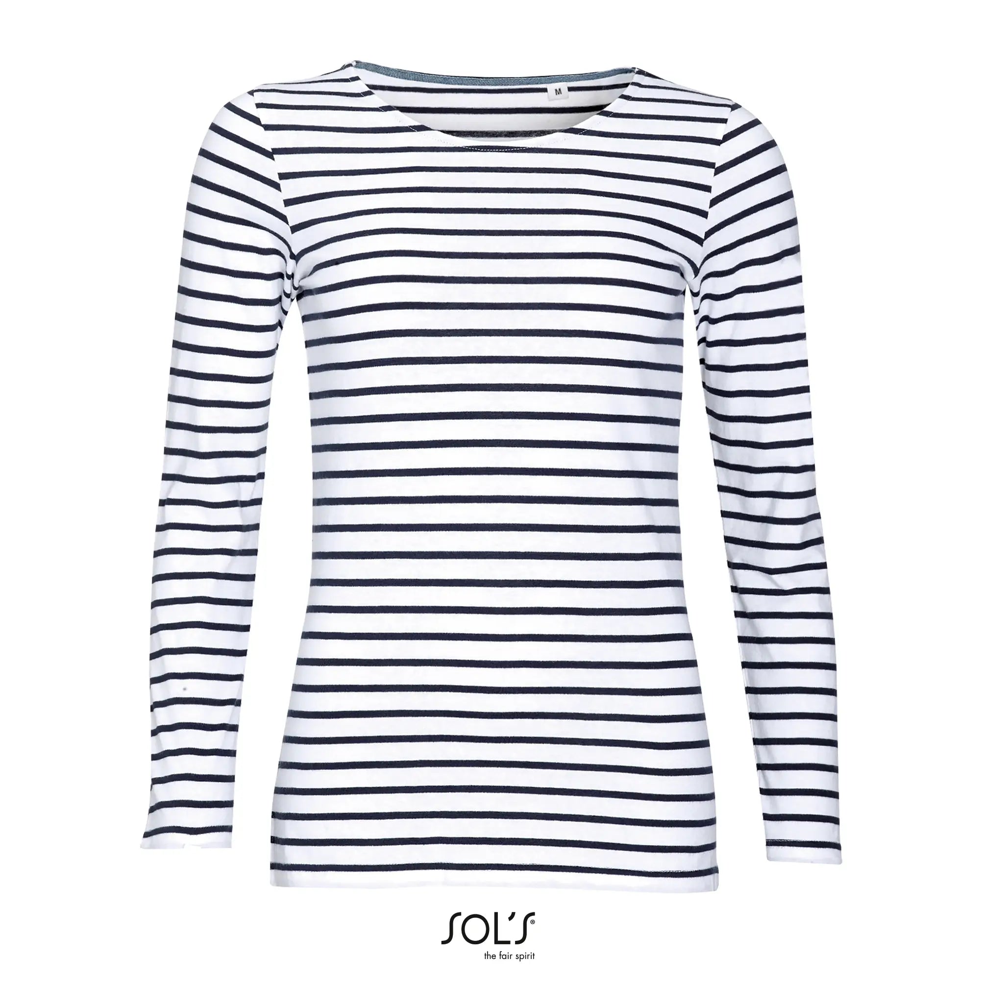 all-groups Women's Long Sleeve Striped T-Shirt Marine