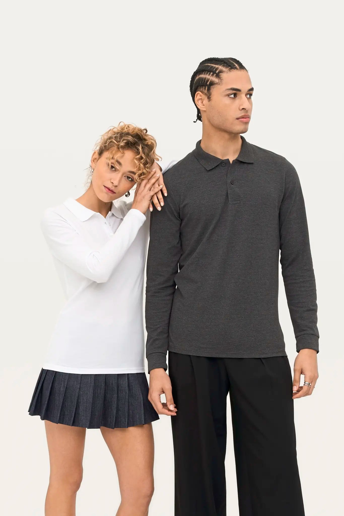 all-groups Men's Long Sleeve Piqué Polo Shirt Perfect
