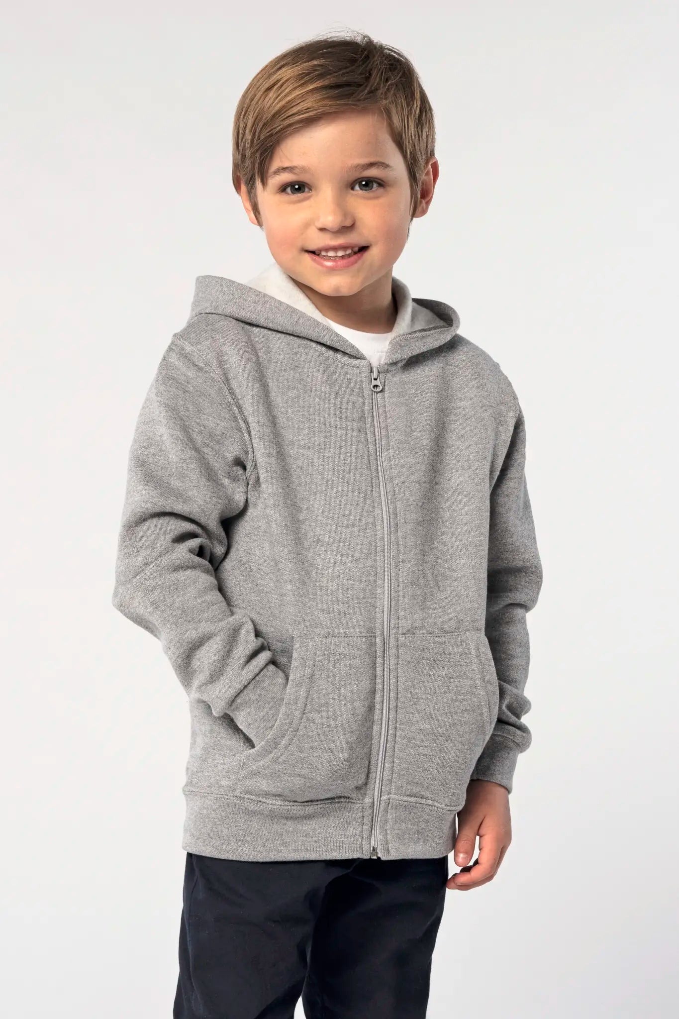 all-groups Kids' Zip Hoodie Stone