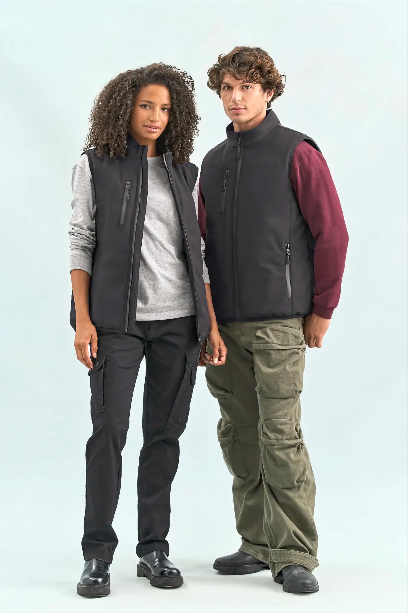 all-groups Unisex Lined Softshell Bodywarmer Falcon