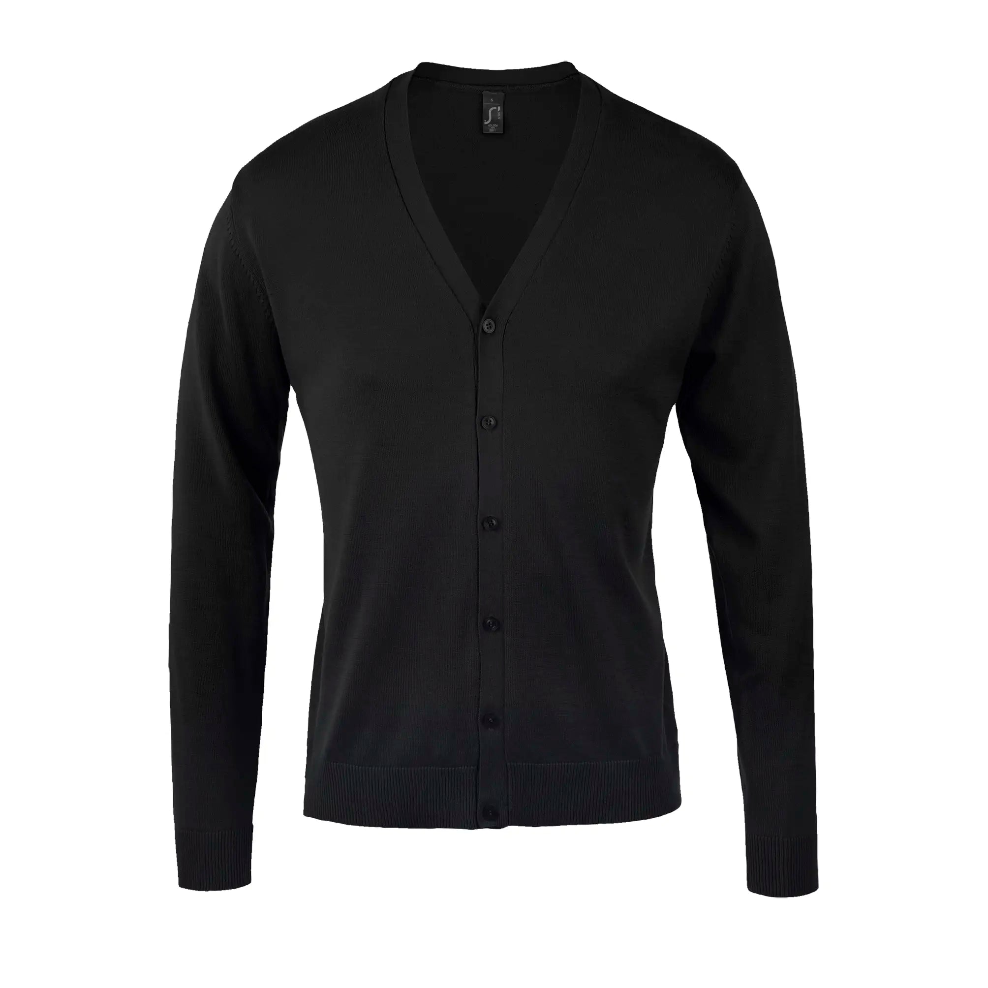 all-groups Men's Golden V Neck Knitted Cardigan