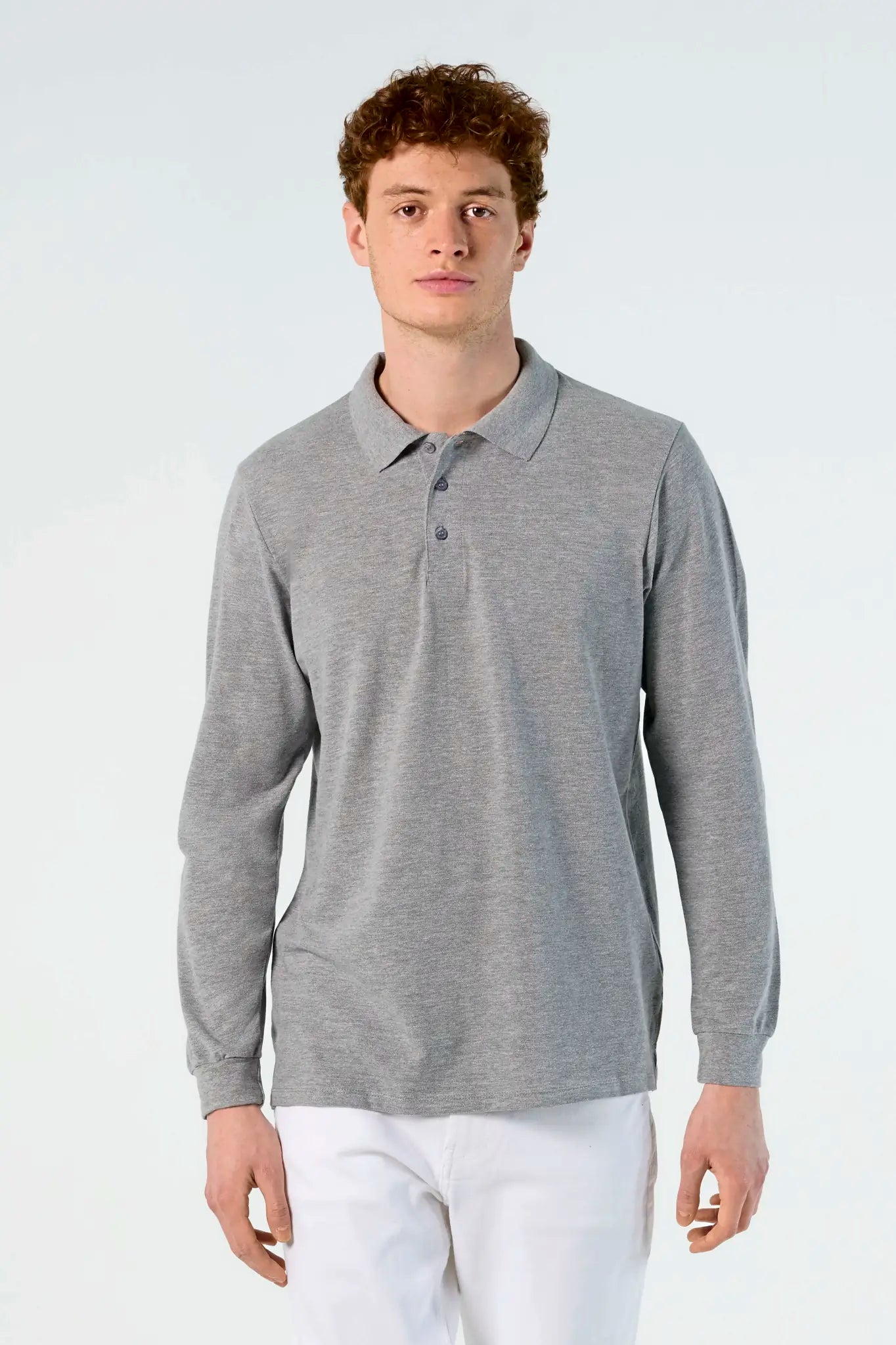 all-groups Men's Long Sleeve Polo Star