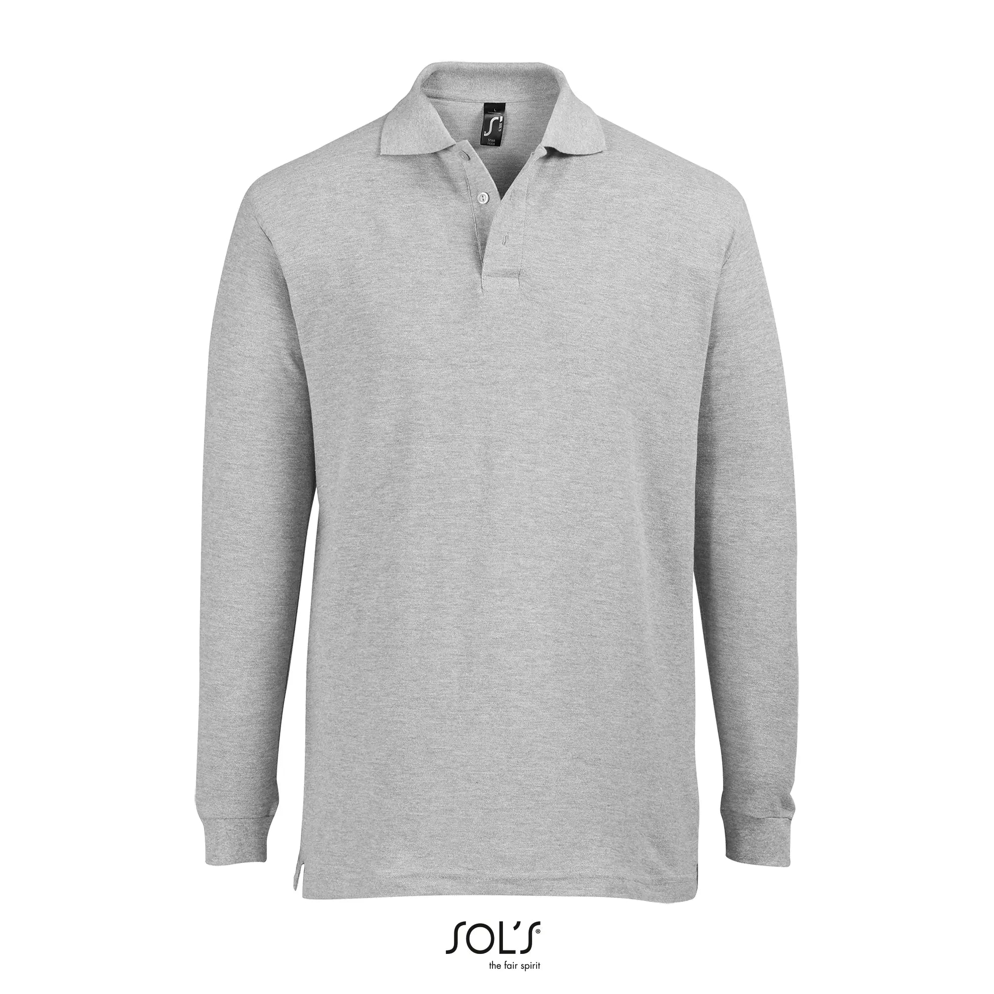 all-groups Men's Long Sleeve Polo Star