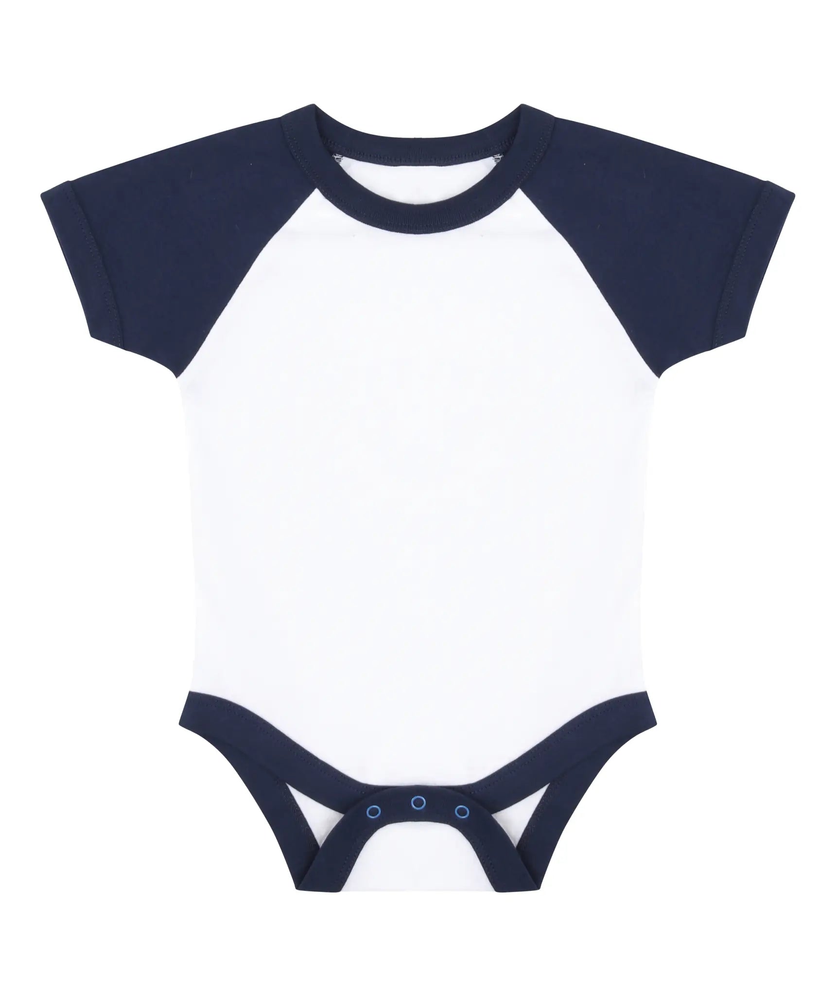 all-groups Kids' Essential Short Sleeved Baseball Bodysuit