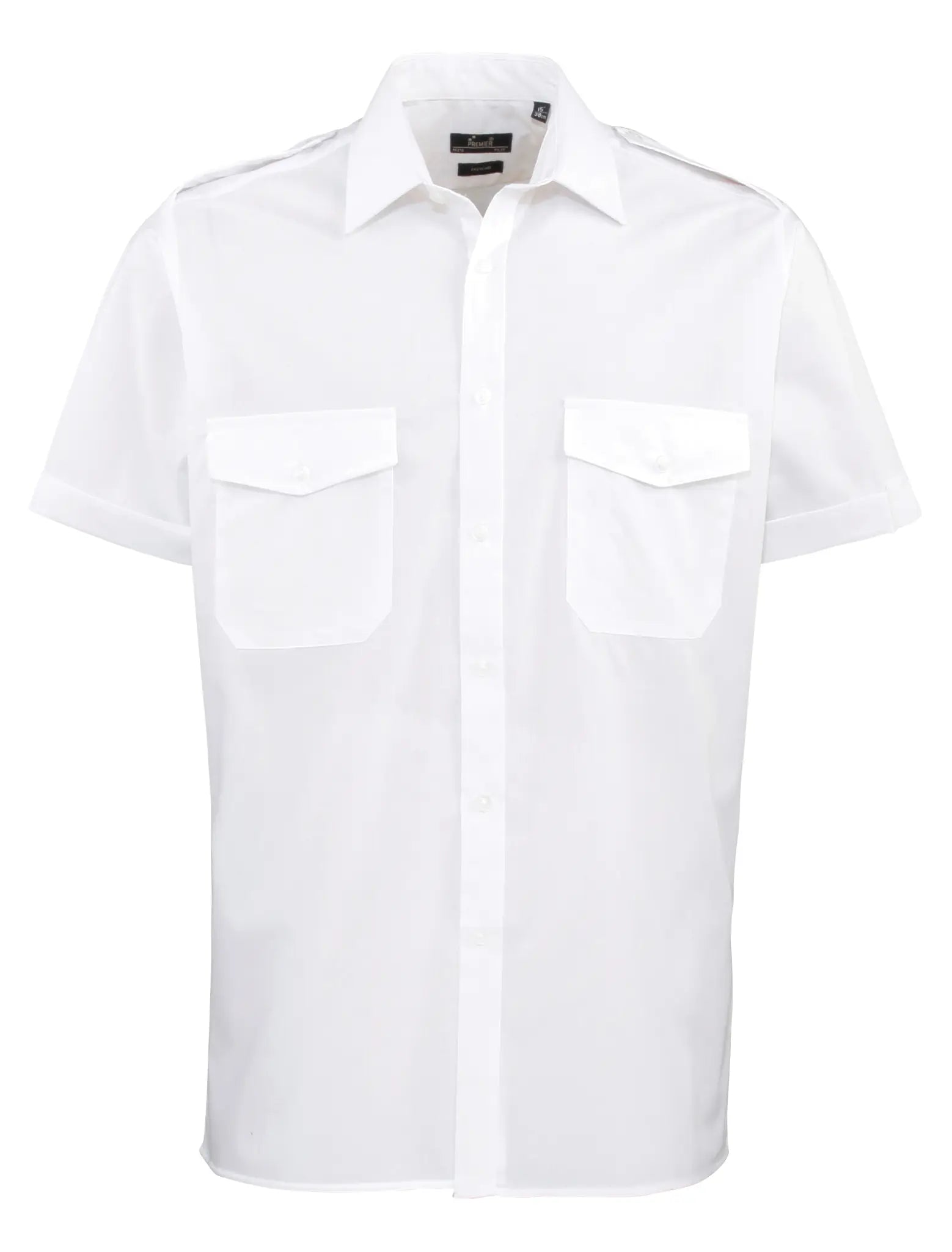 all-groups Men's Pilot Shirt Short Sleeve