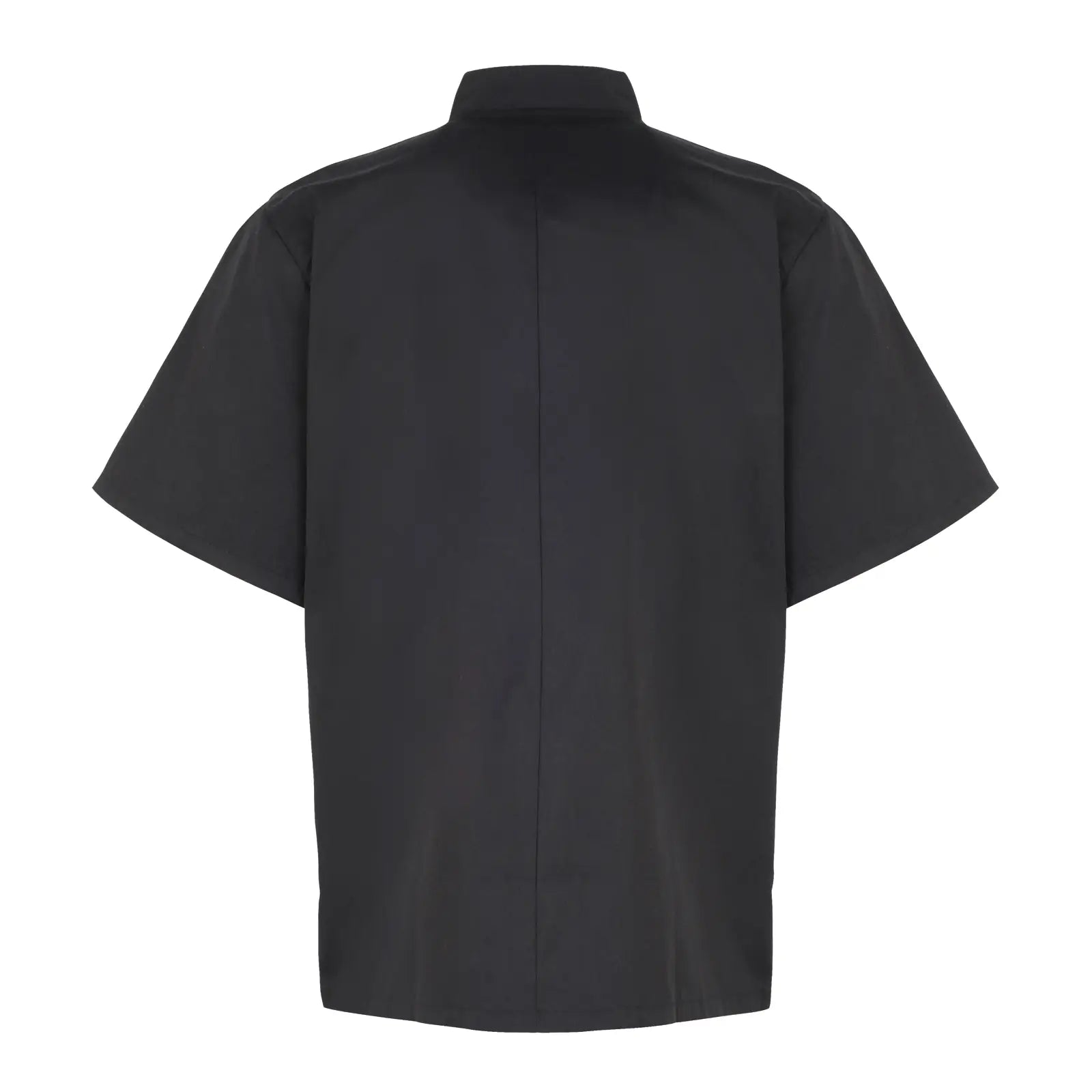 all-groups Men's Studded Front Short Sleeve Chef's Jacket
