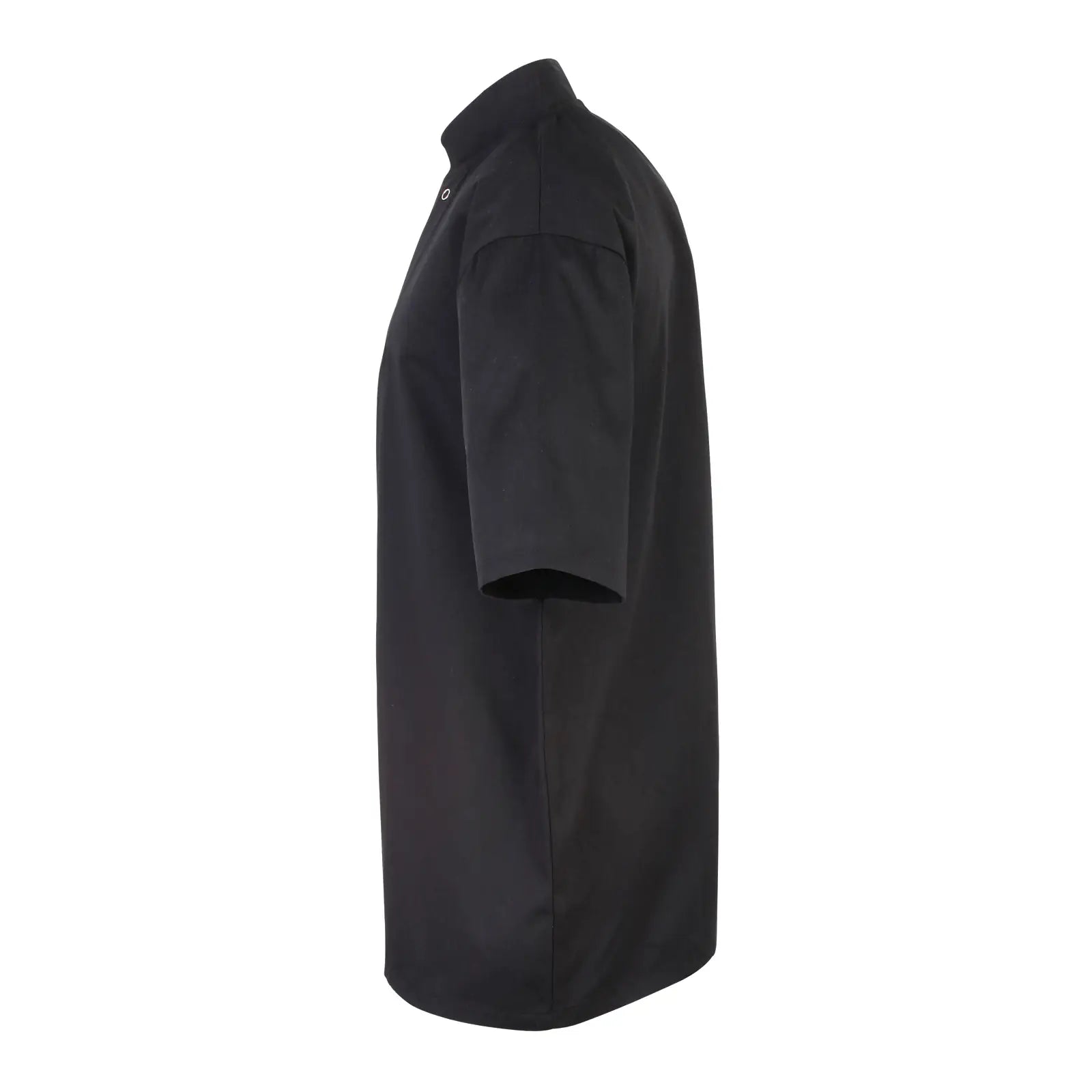 all-groups Men's Studded Front Short Sleeve Chef's Jacket