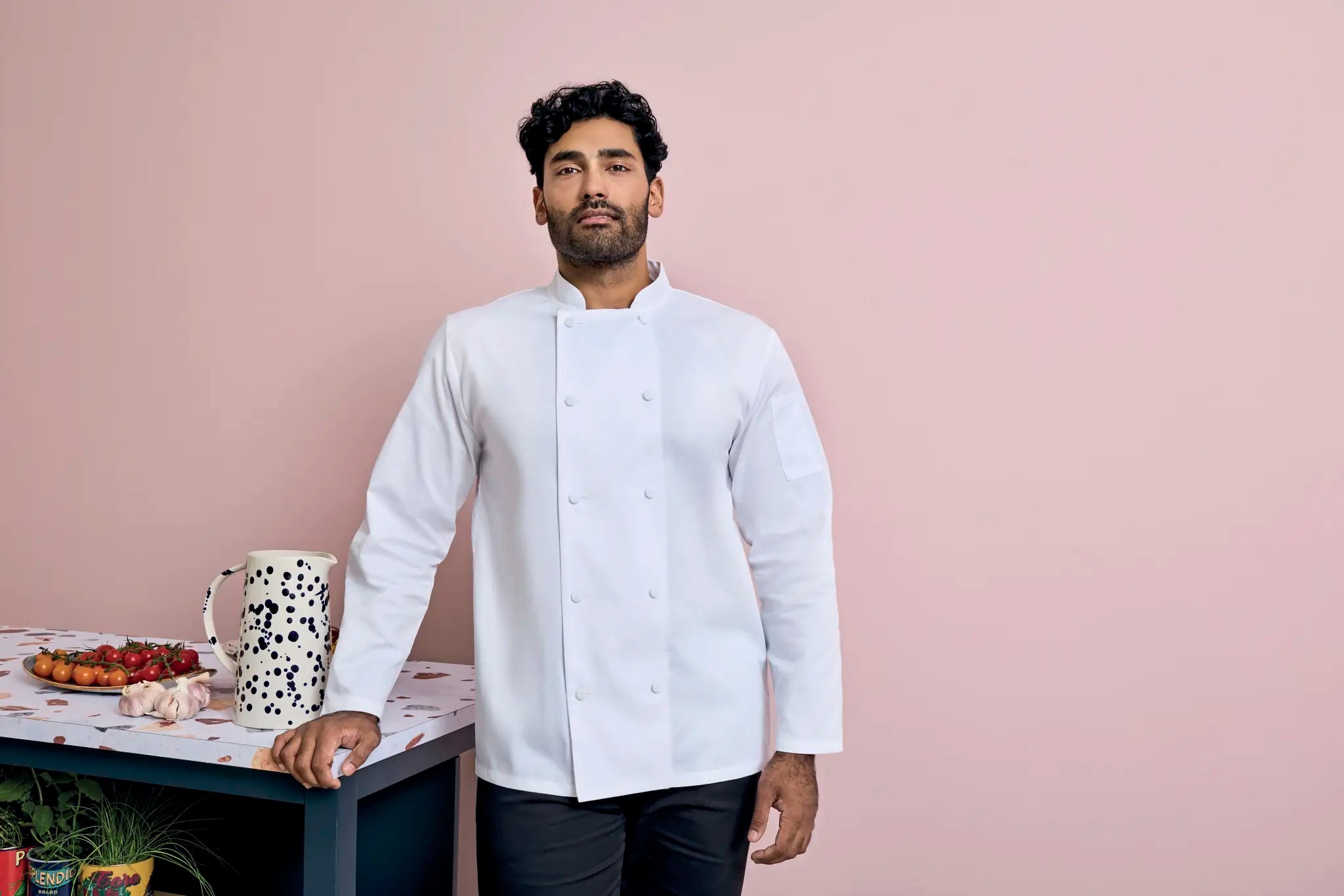 all-groups Men's Chef's Long Sleeve Coolchecker Jacket