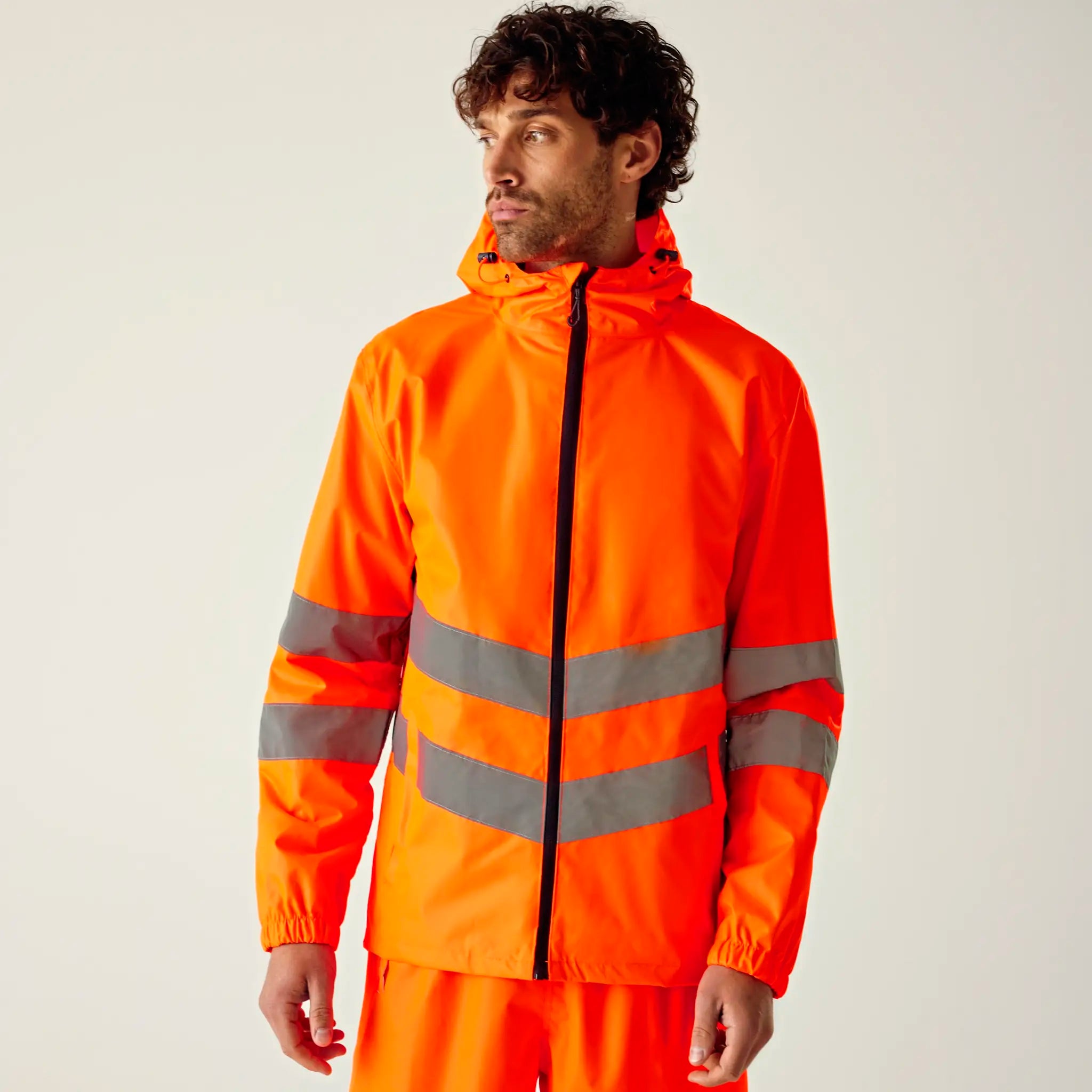 all-groups Men's Pro Hi Vis Packaway Jacket