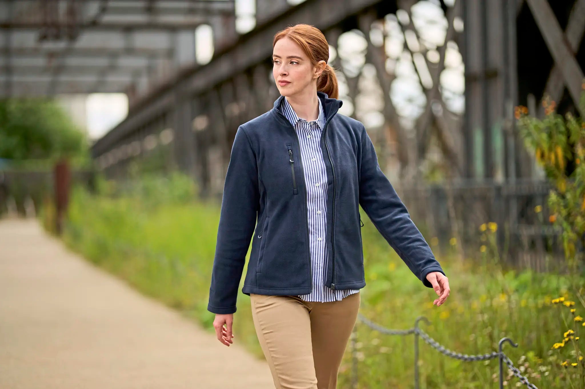 all-groups Women's Honestly Made Recycled Full Zip Fleece