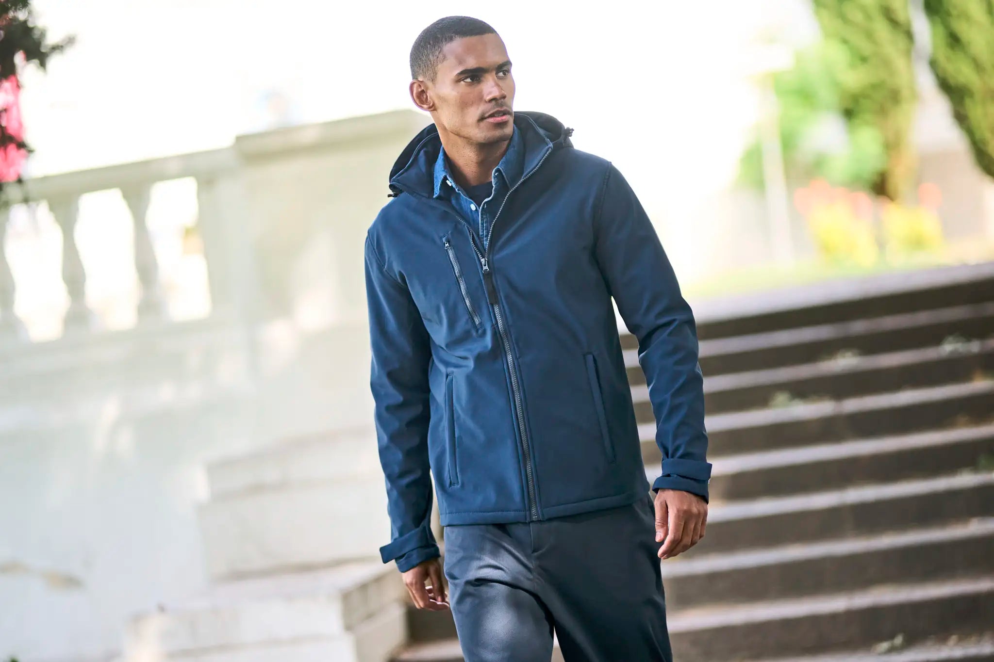 all-groups Men's Venturer 3 Layer Hooded Softshell Jacket