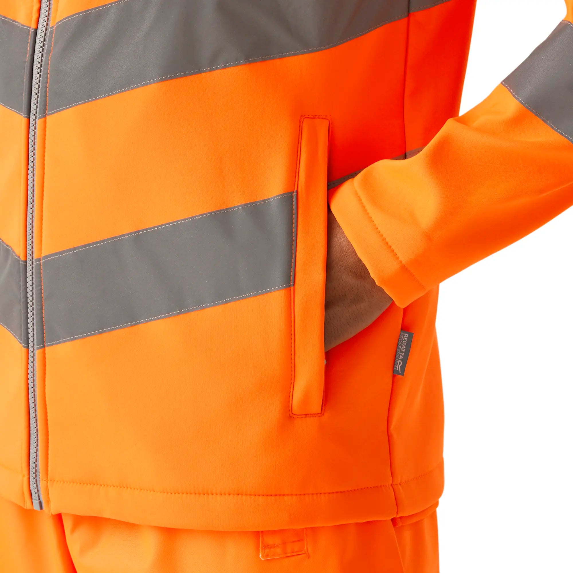 all-groups Men's Pro Contract Hi Vis Ablaze 2L Softshell Jacket