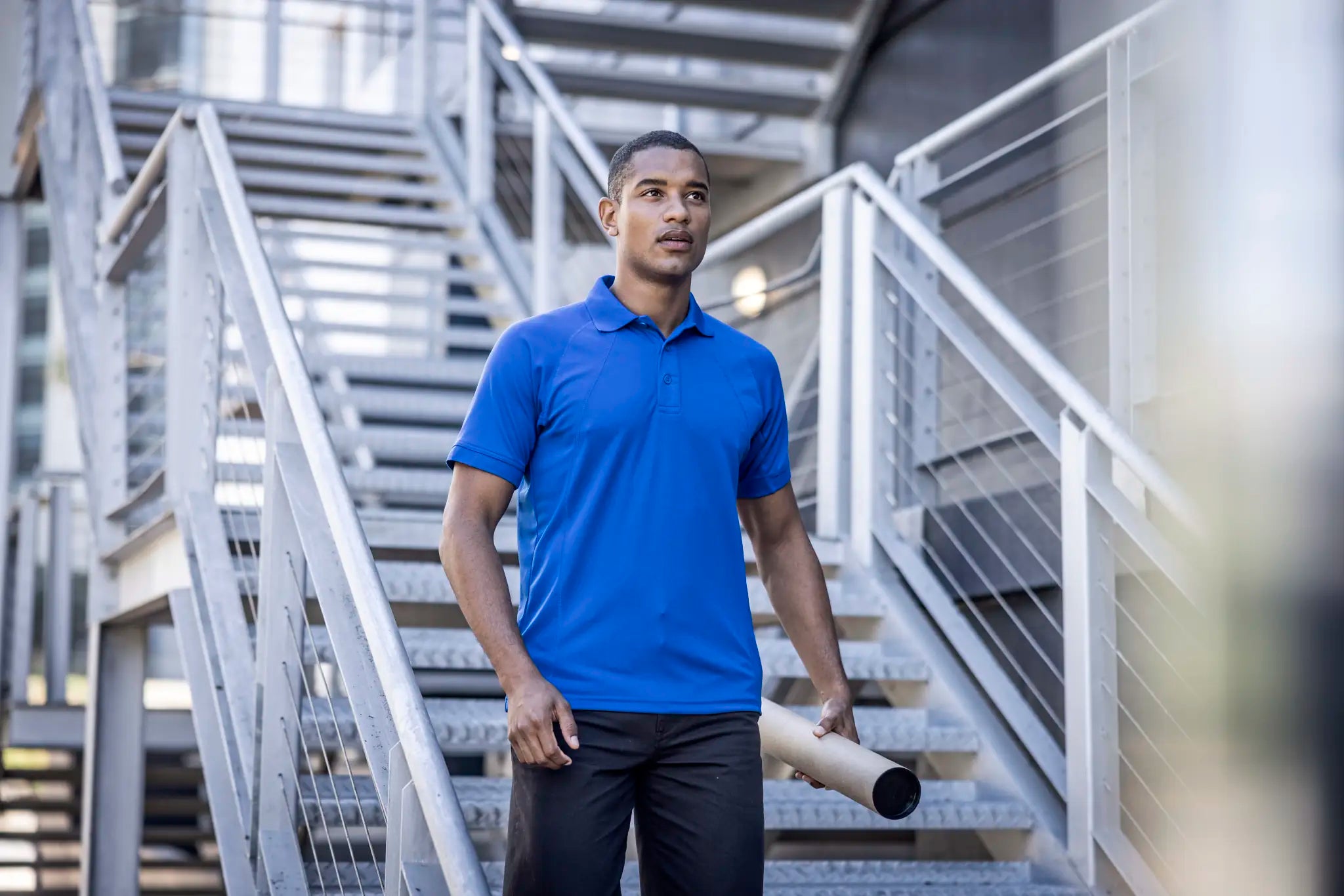 all-groups Men's Coolweave Wicking Polo