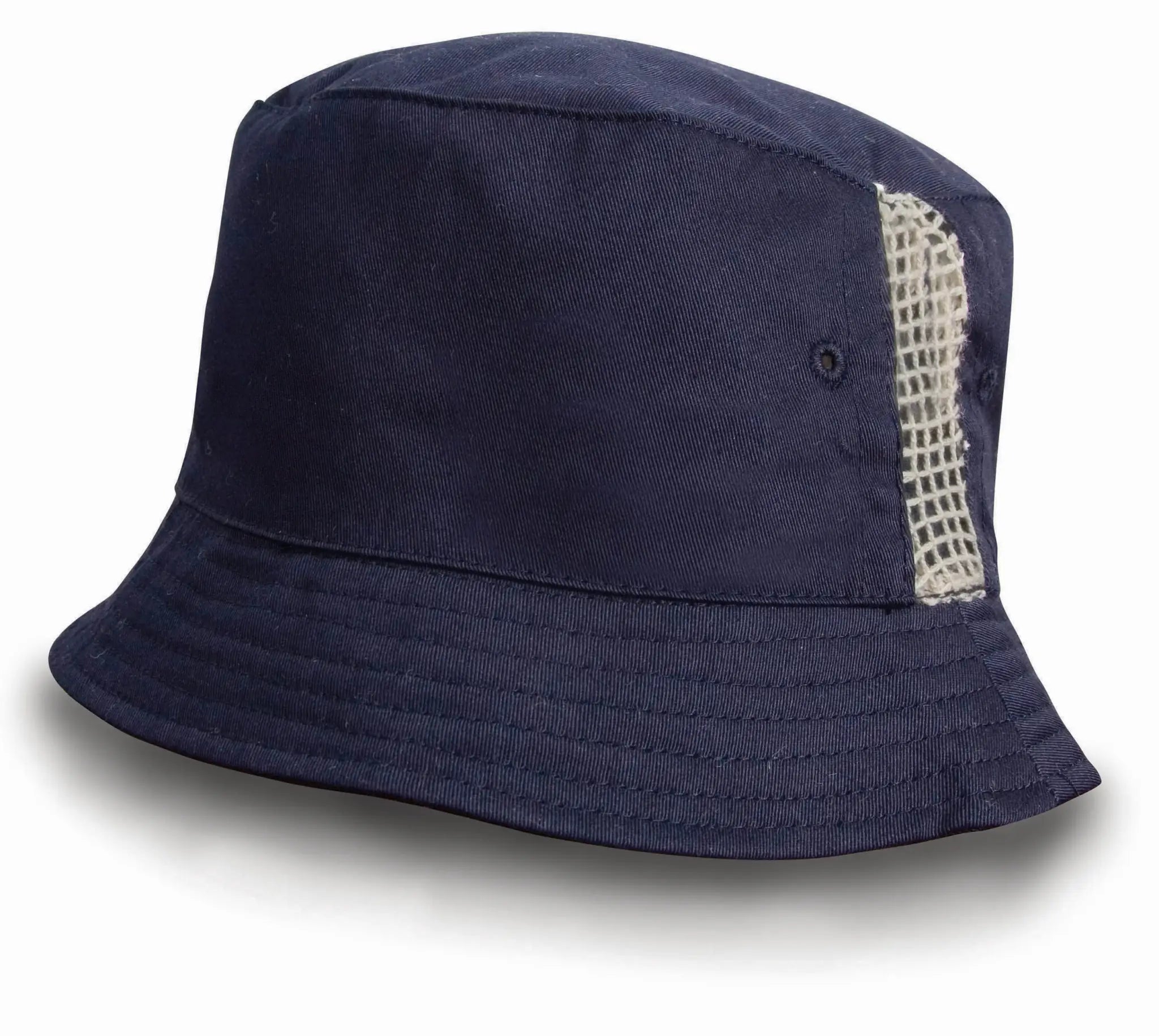 all-groups Deluxe Washed Cotton Bucket Hat With Side Mesh Panels