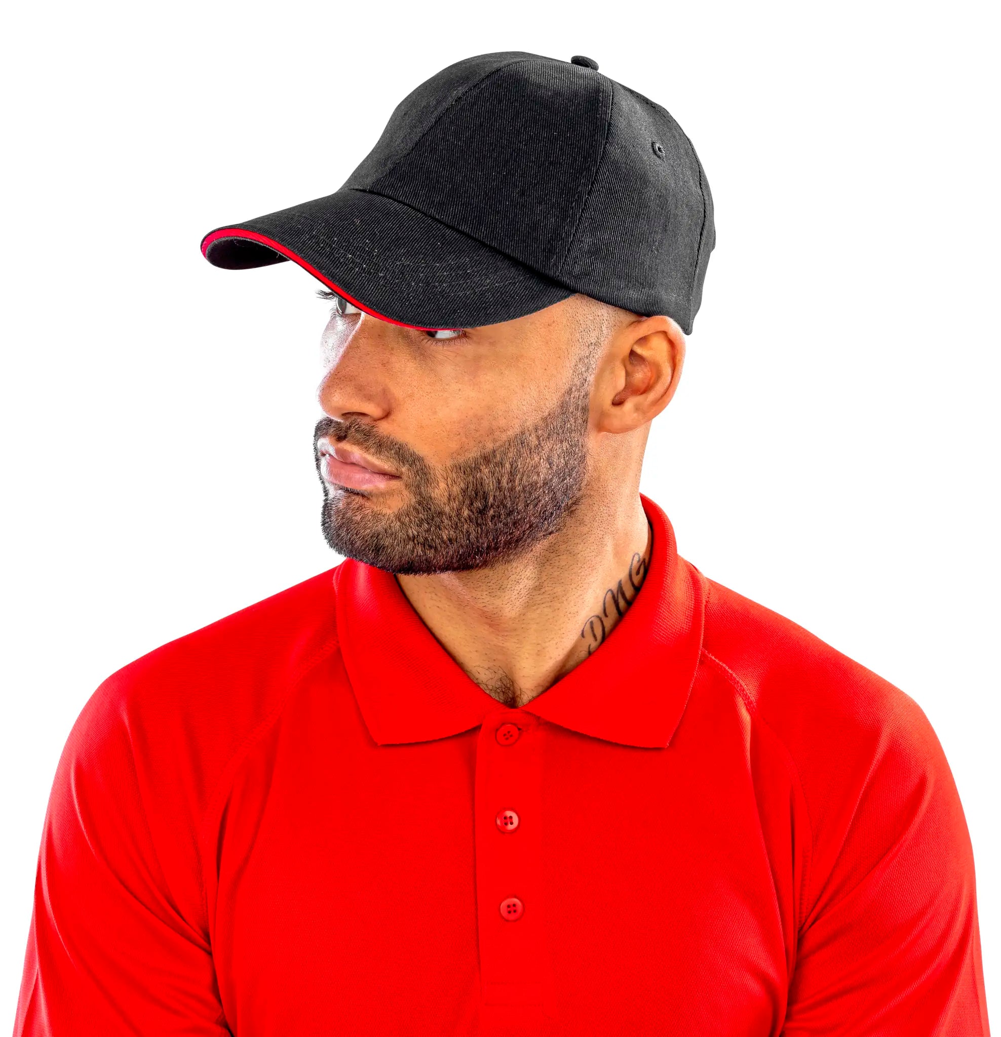 all-groups Brushed Cotton Decorators Cap With Sandwich Peak