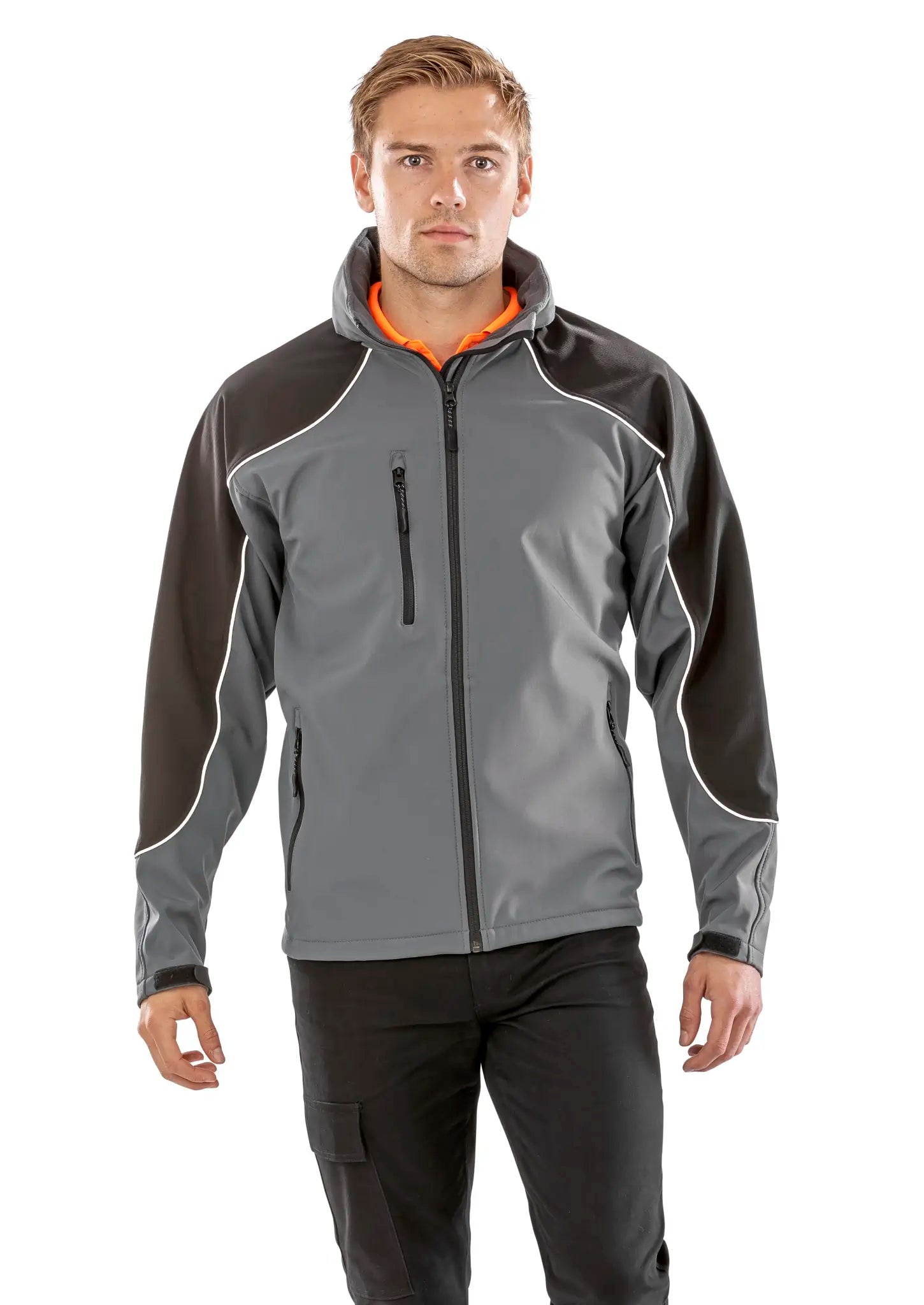 all-groups Men's Hooded Soft Shell Jacket
