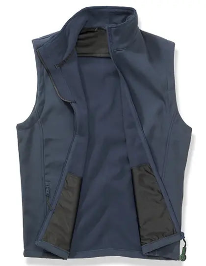 Men's Softshell Bodywarmer with Recycled Fleece Inner