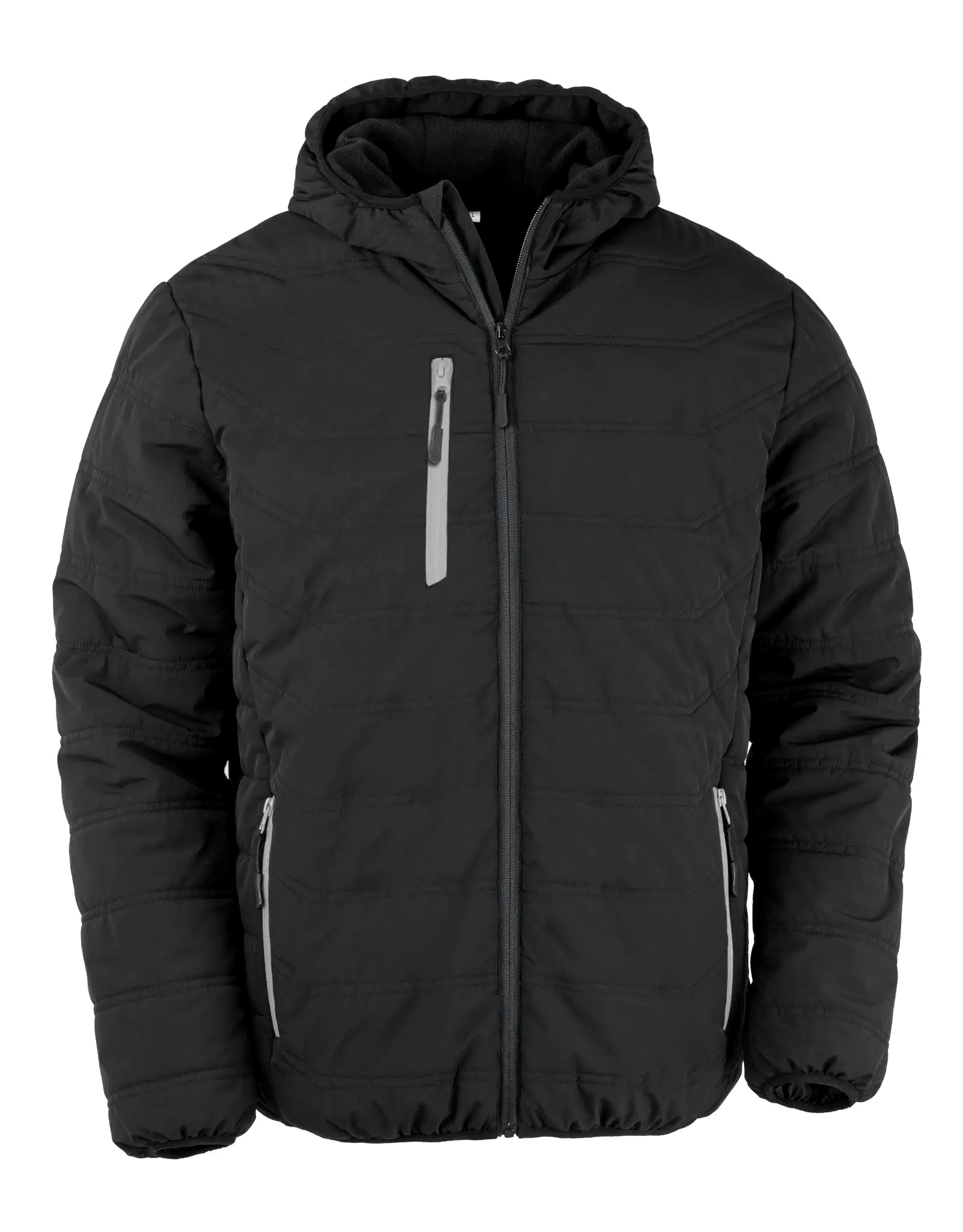 all-groups Men's Recycled Black Compass Padded Winter Jacket